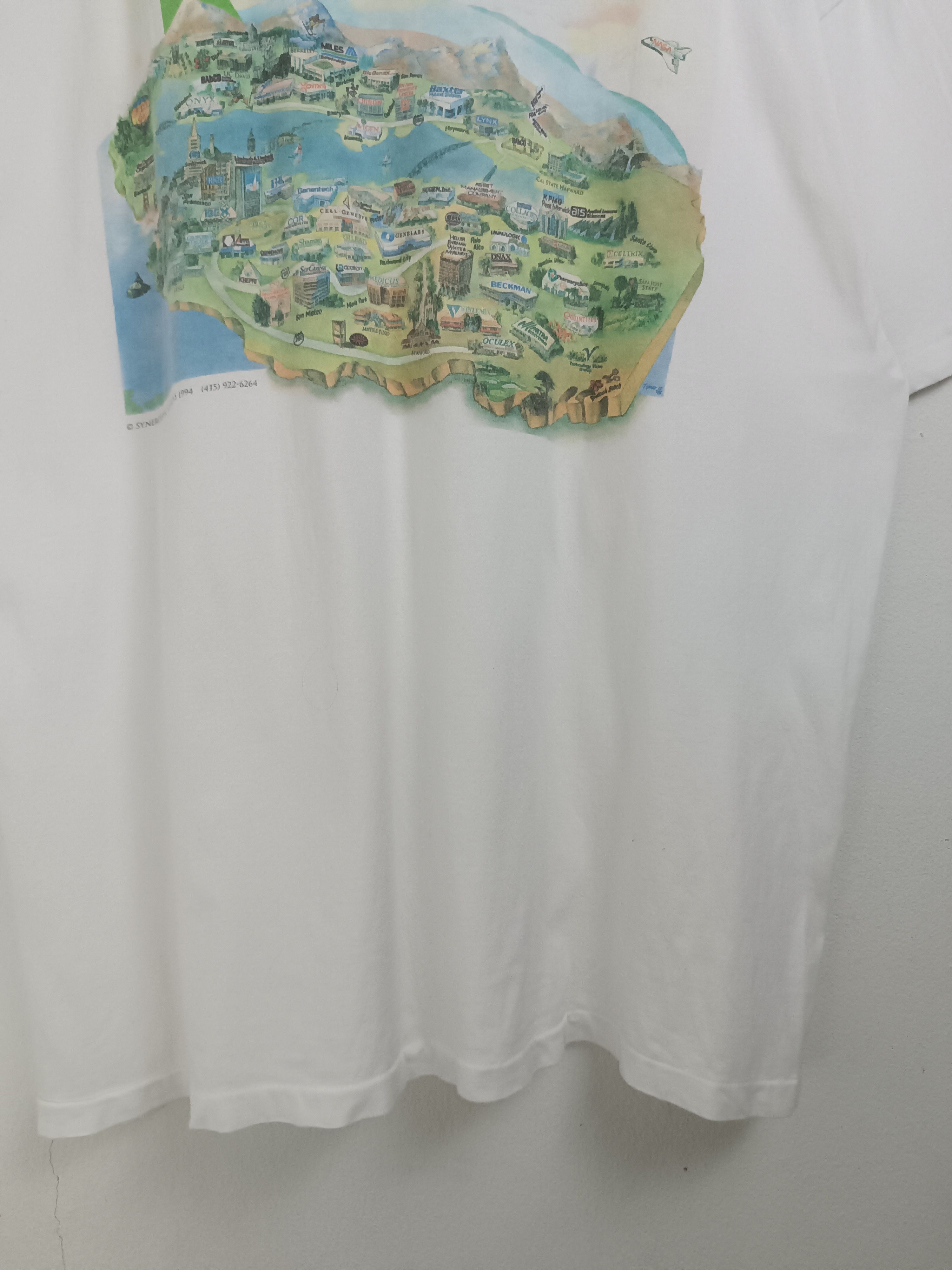 Vintage VINTAGE 90'S BIOTECH BAY NASA INDUSTRIAL VERY RARE TEE Size US XL / EU 56 / 4 - 7 Thumbnail