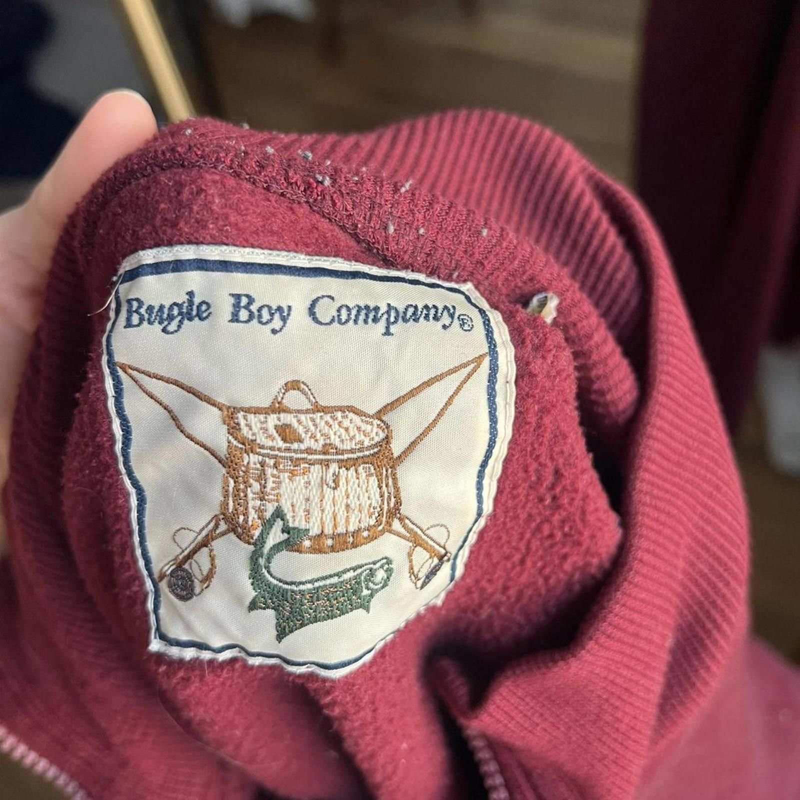 Bugle Boy Burgundy vintage 90s quarter zip sweatshirt Size XL / US 12-14 / IT 48-50 - 2 Thumbnail