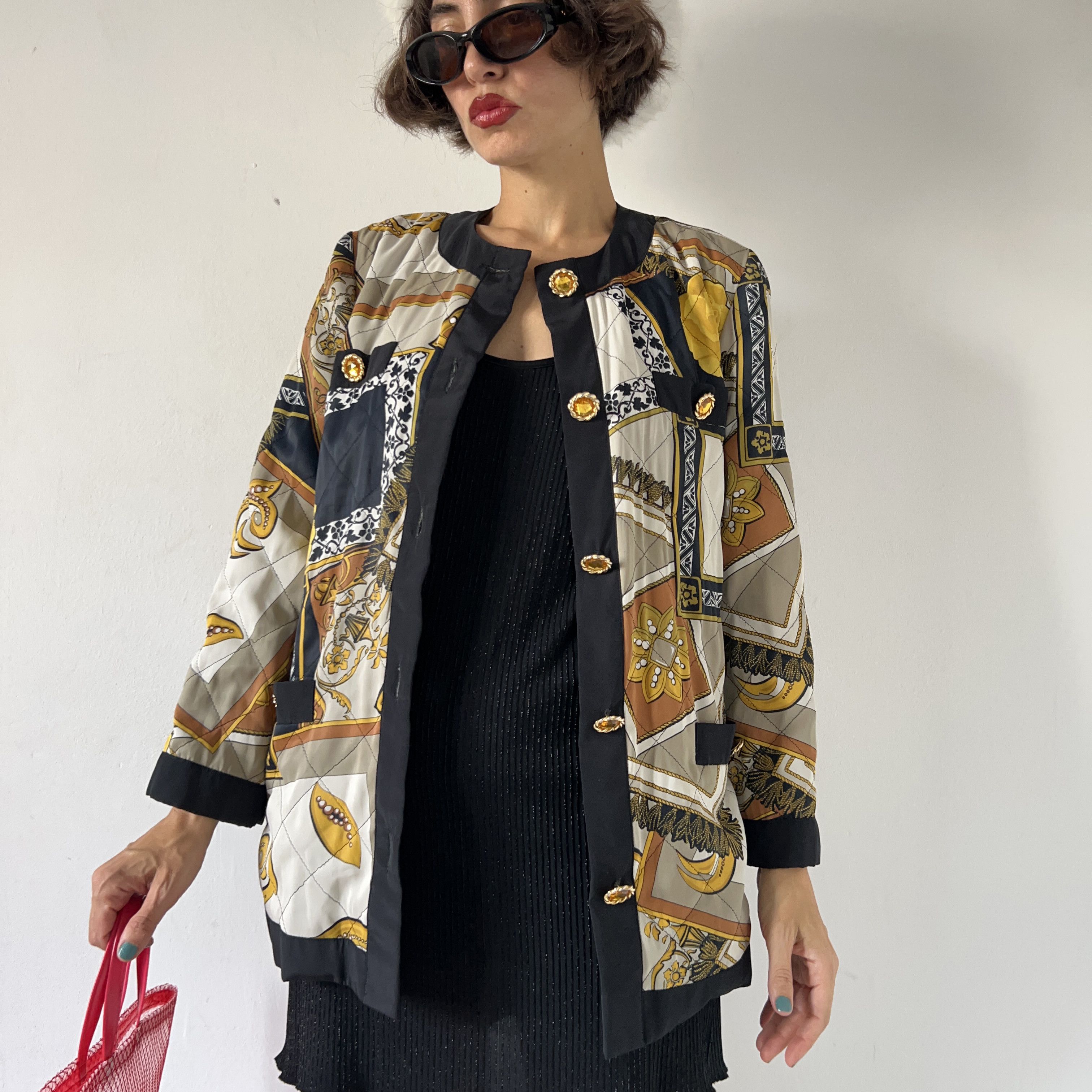 Vintage Vintage 90s novelty print quilted jacket Size M / US 6-8 / IT 42-44 - 5 Thumbnail