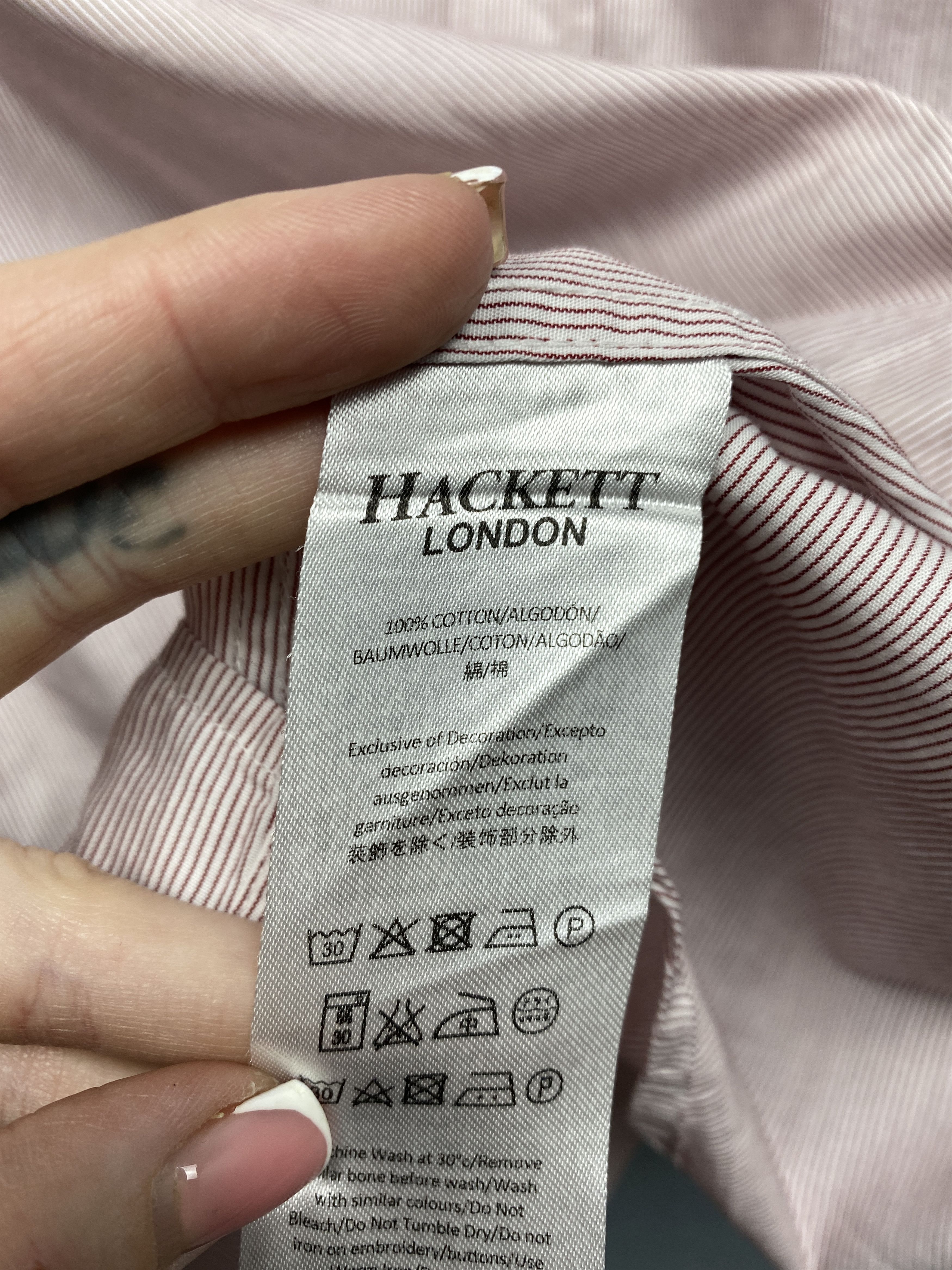 Hackett Hackett Vintage Mens Long Sleeve Shirt Size US L / EU 52-54 / 3 - 4 Thumbnail