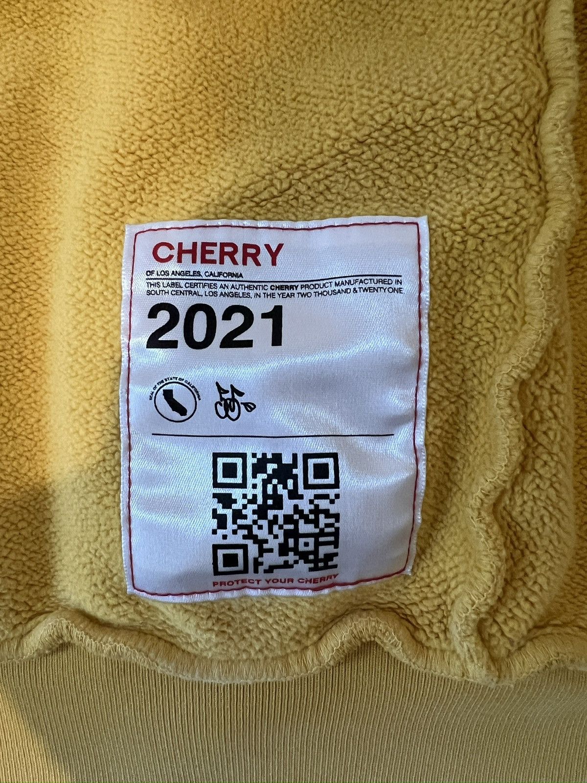 Cherry LA Cherry LA yellow zip-up hoodie Size US L / EU 52-54 / 3 - 5 Thumbnail