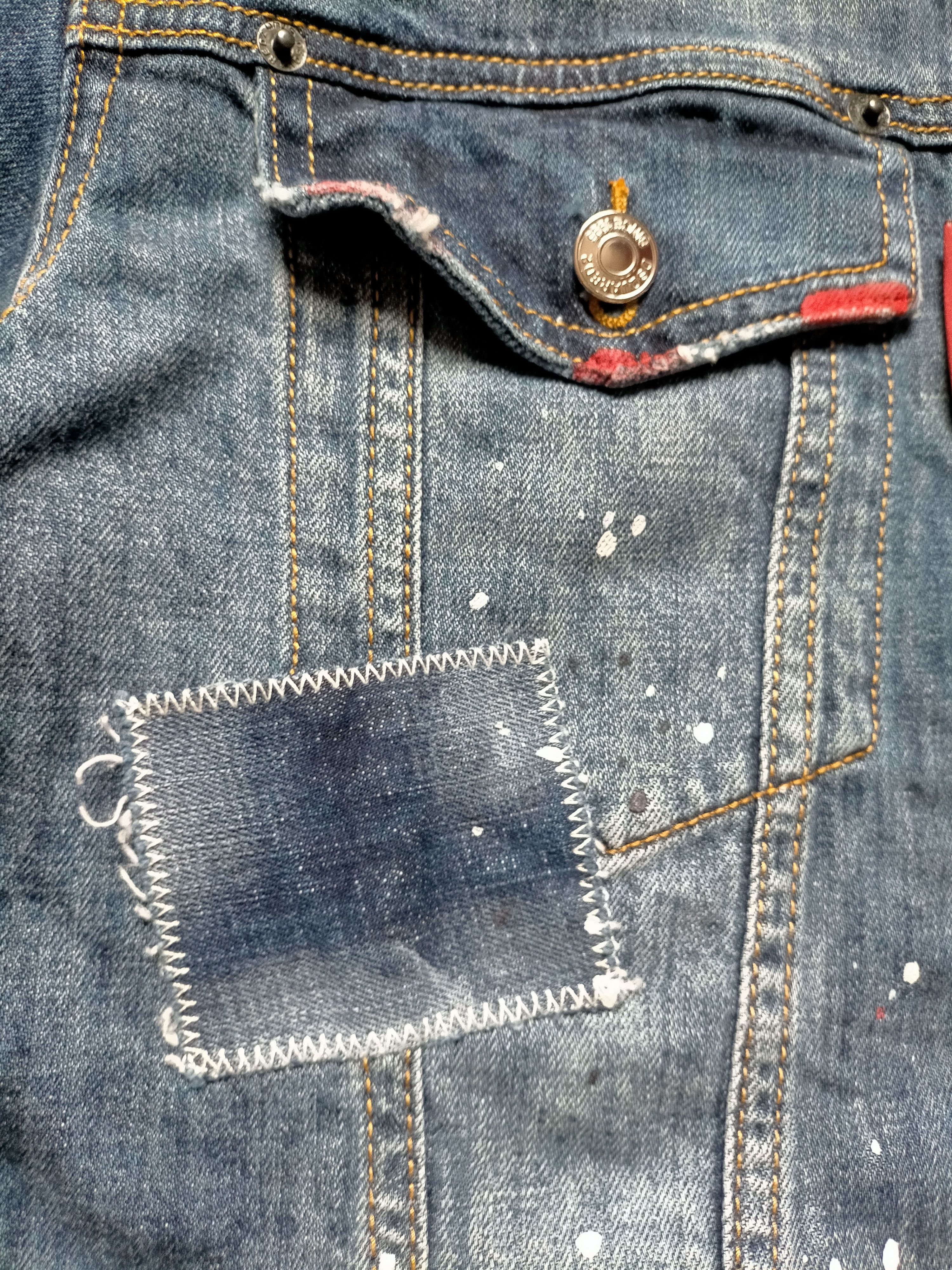 Dsquared2 Dsquared2 Denim Patch work Splater Jaket Jeans Size US M / EU 48-50 / 2 - 12 Thumbnail