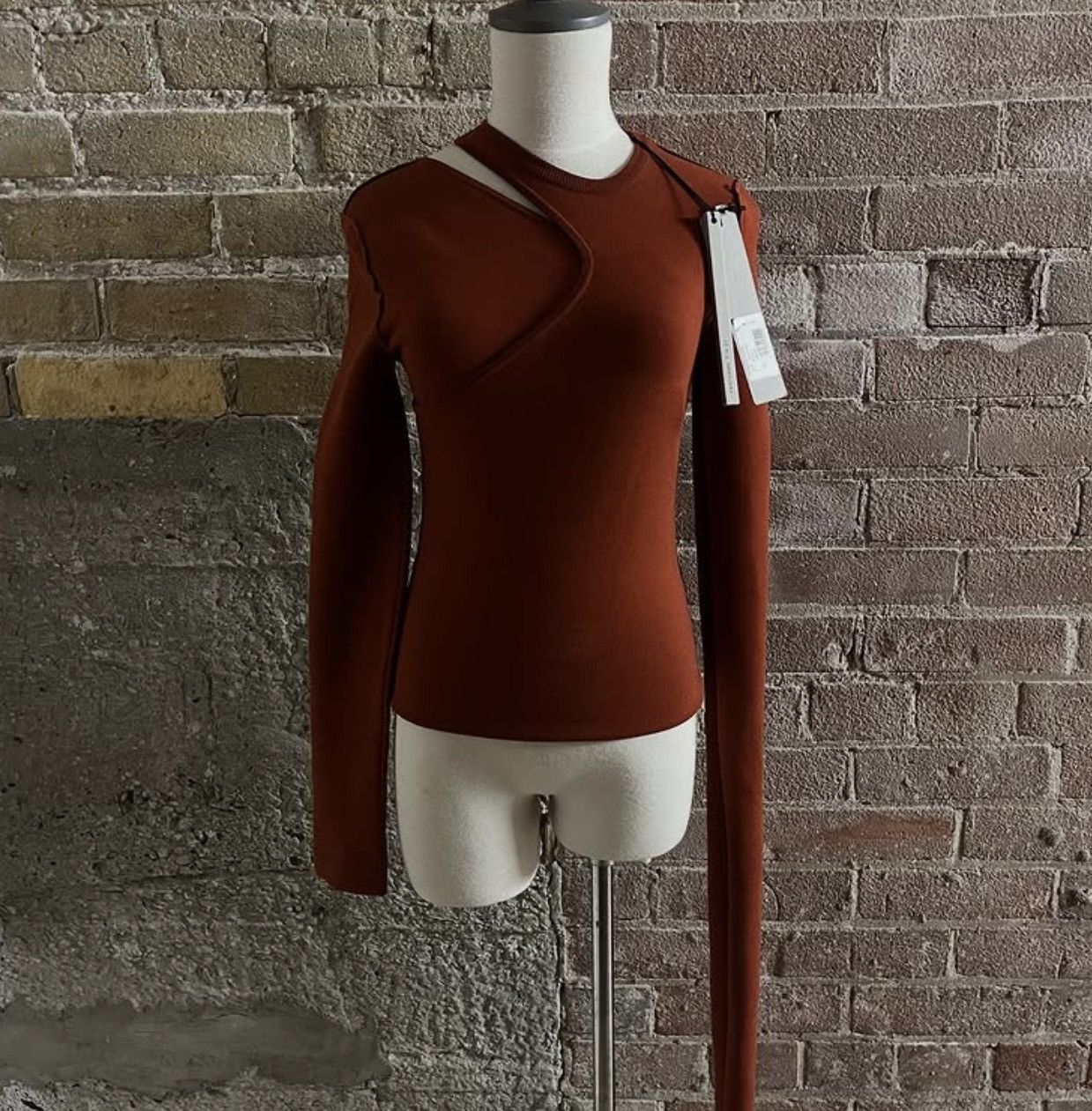 Rick Owens Drkshdw FW/20 Rick Owens Performa Runway Rust Banana Ziggy Dress Top Size S / US 4 / IT 40 - 1 Thumbnail