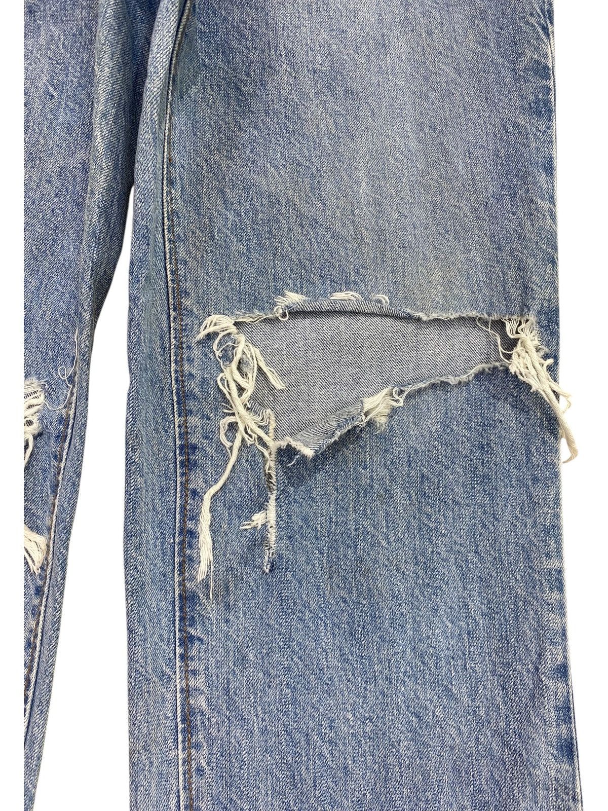 GU Vintage GU Faded Blue Wash Distress Style Jeans Size US 28 / EU 44 - 8 Thumbnail