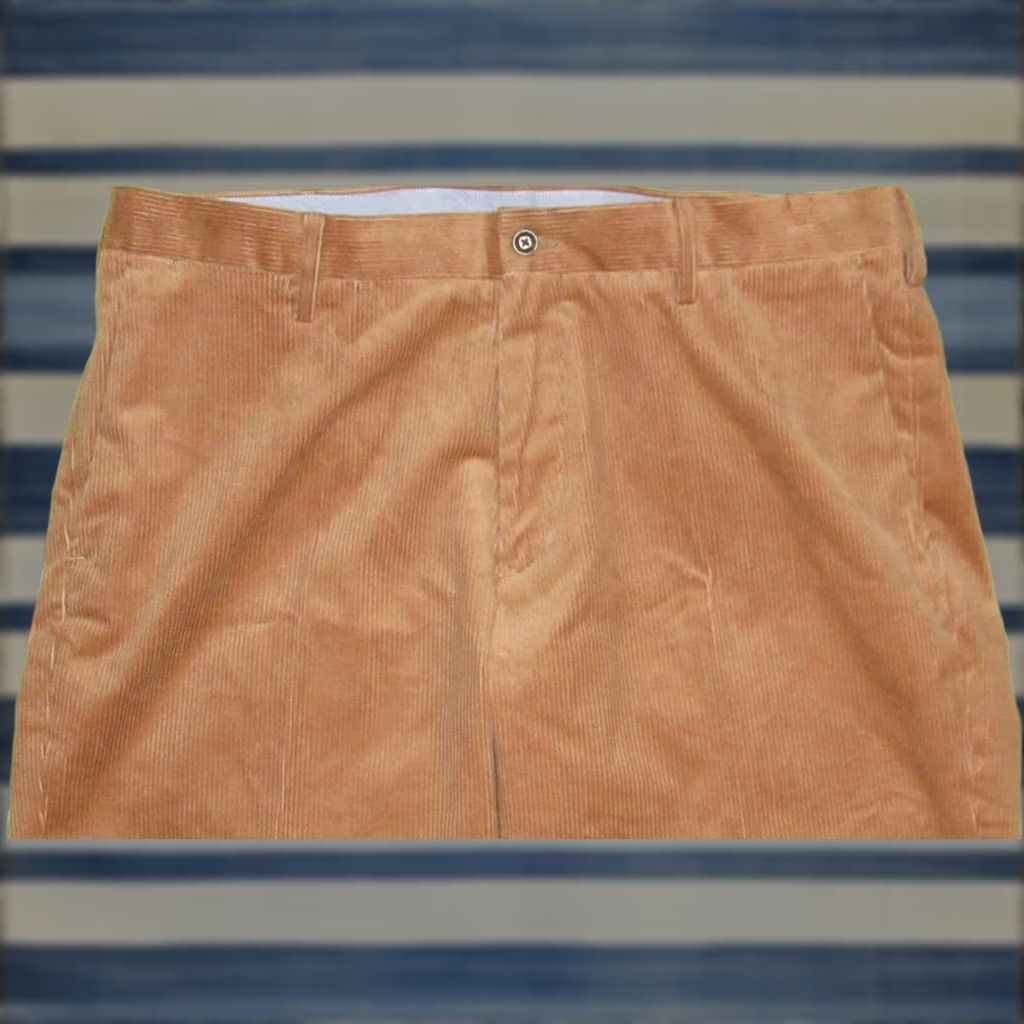 Ralph Lauren Polo RALPH LAUREN Brown Corduroy Flat Front Pants 36 x 32 Mens Chino Inseam 32 99% Cotton 1% Elastane Brown Size US M / EU 48-50 / 2 - 1 Thumbnail