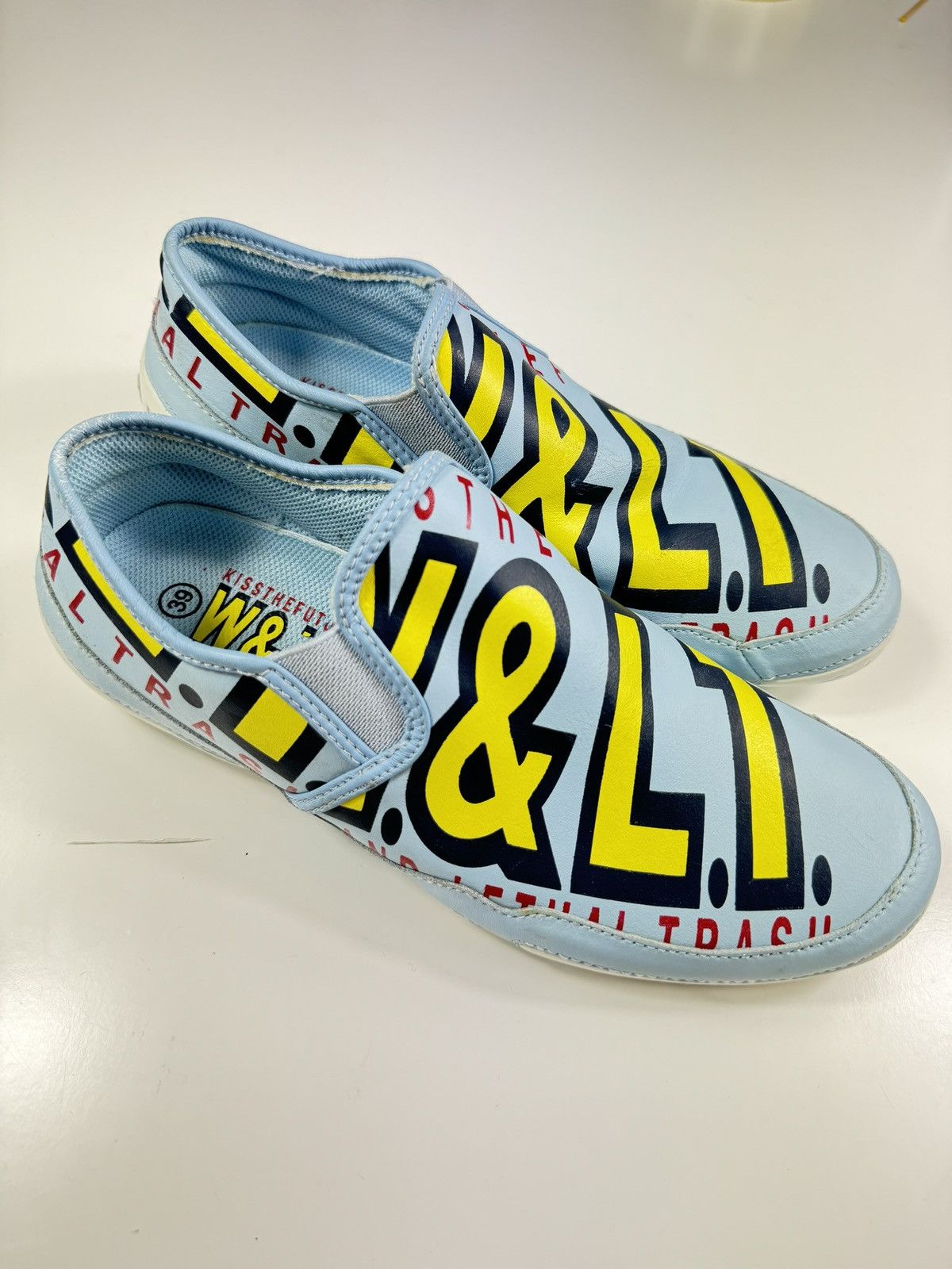 W&LT Vintage 90s W&LT Walter Van Bierendonck Leather Sneakers Size US 9 / IT 39 - 6 Thumbnail