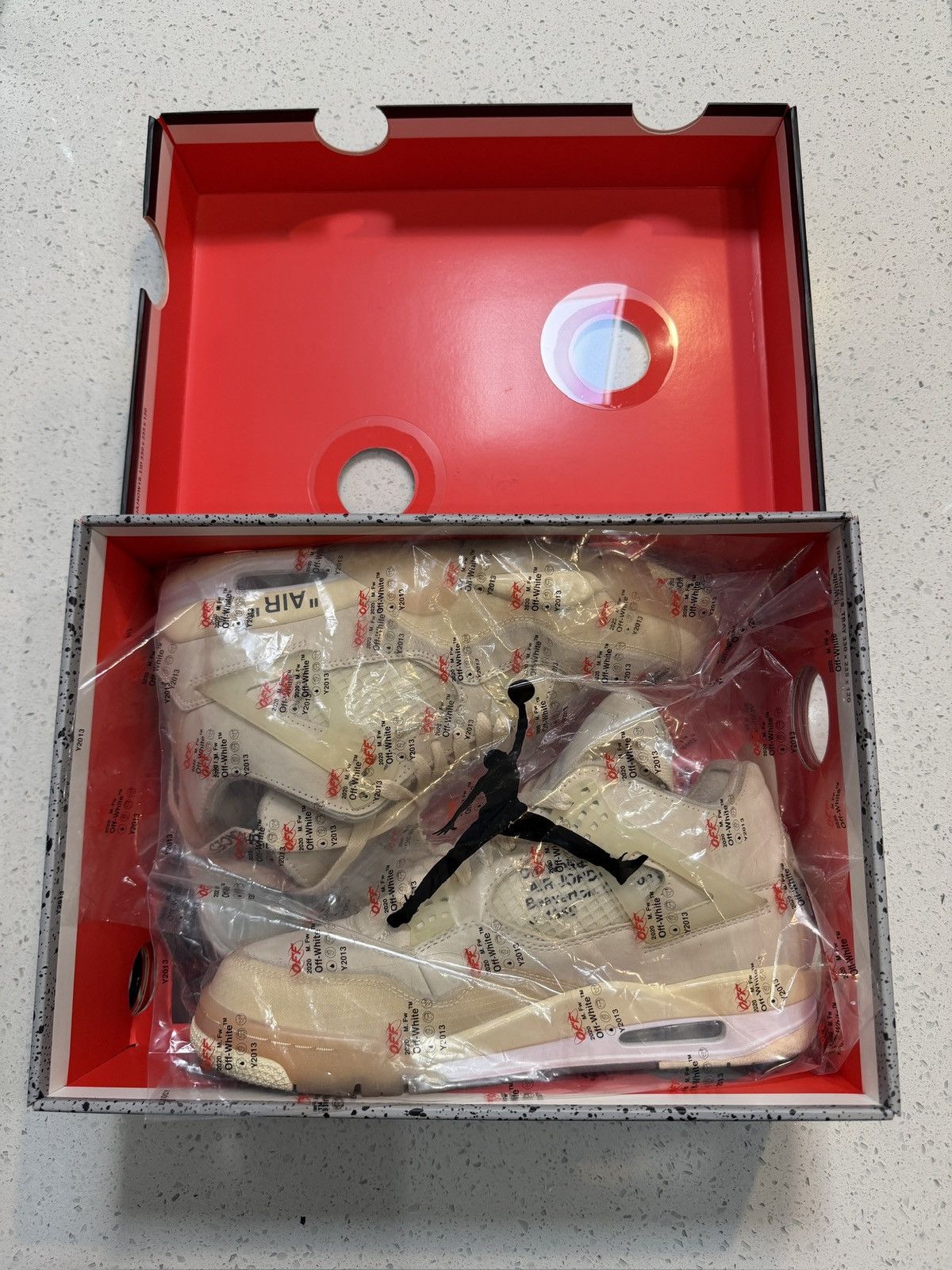 Nike × Off-White NIKE X OFF-WHITE JORDAN 4 “SAIL” Size US 9.5 / IT 39.5 - 8 Thumbnail