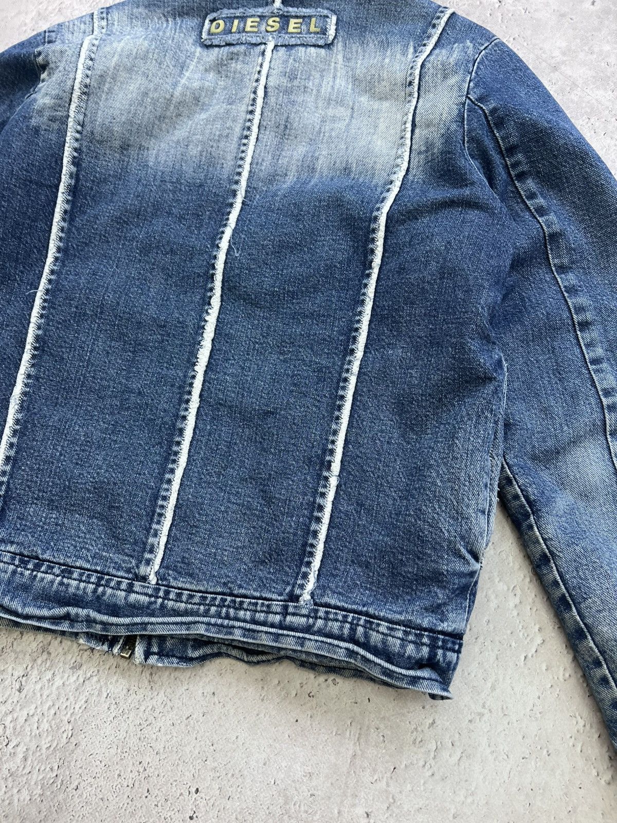 Diesel diesel bomber jacket vintage style old money denim racer Size US M / EU 48-50 / 2 - 15 Thumbnail