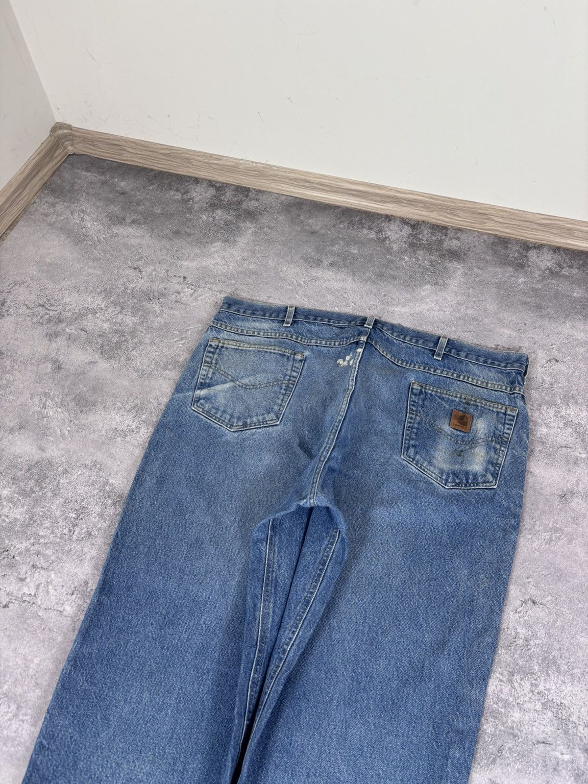 Carhartt Vintage Carhartt Men’s Denim Jeans Faded Light Blue Workwear Size US 44 / EU 60 - 6 Thumbnail