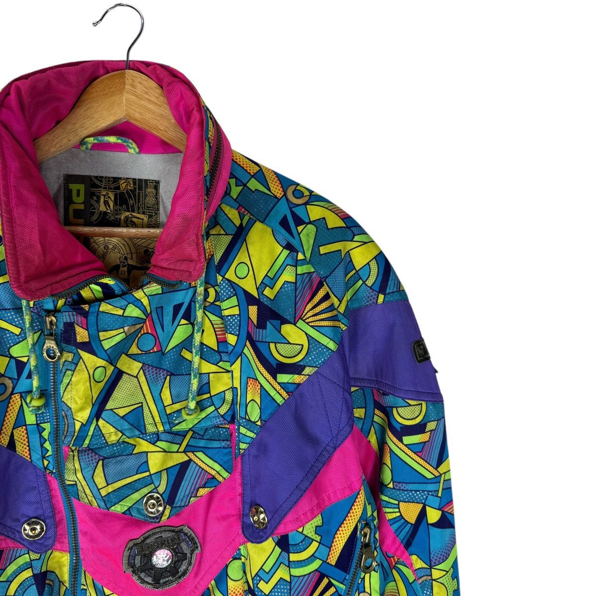 Japanese Brand × Pulse 🌟VINTAGE 90s PULSER LINE HOODIE ZIP SKI WEAR JACKET Size US L / EU 52-54 / 3 - 5 Thumbnail