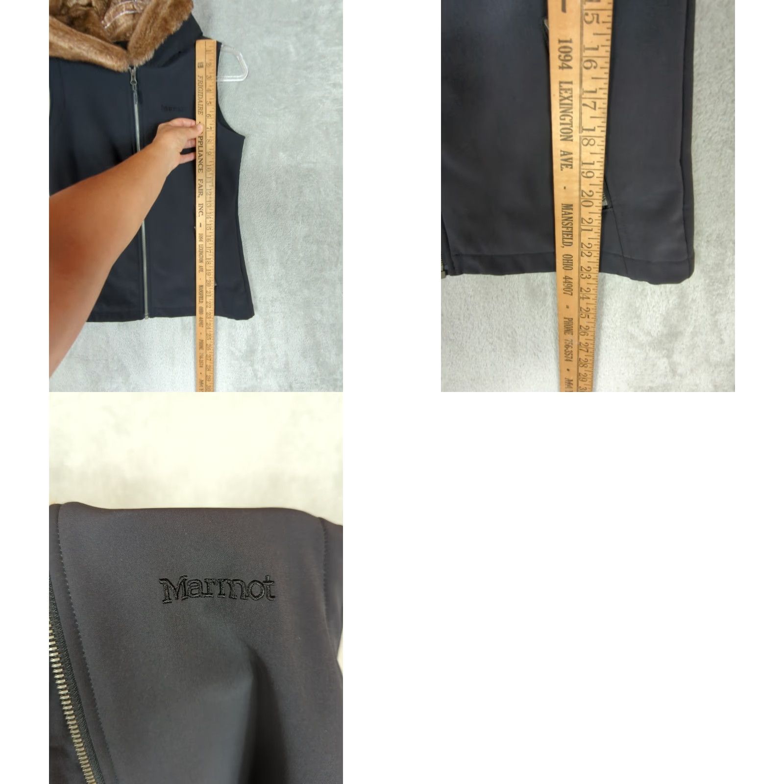 Marmot Marmot Furlong Softshell Vest Women S Black Fur Trim Hood Full Zip Pockets Lined Outdoor Vintage No Size S / US 4 / IT 40 - 8 Thumbnail