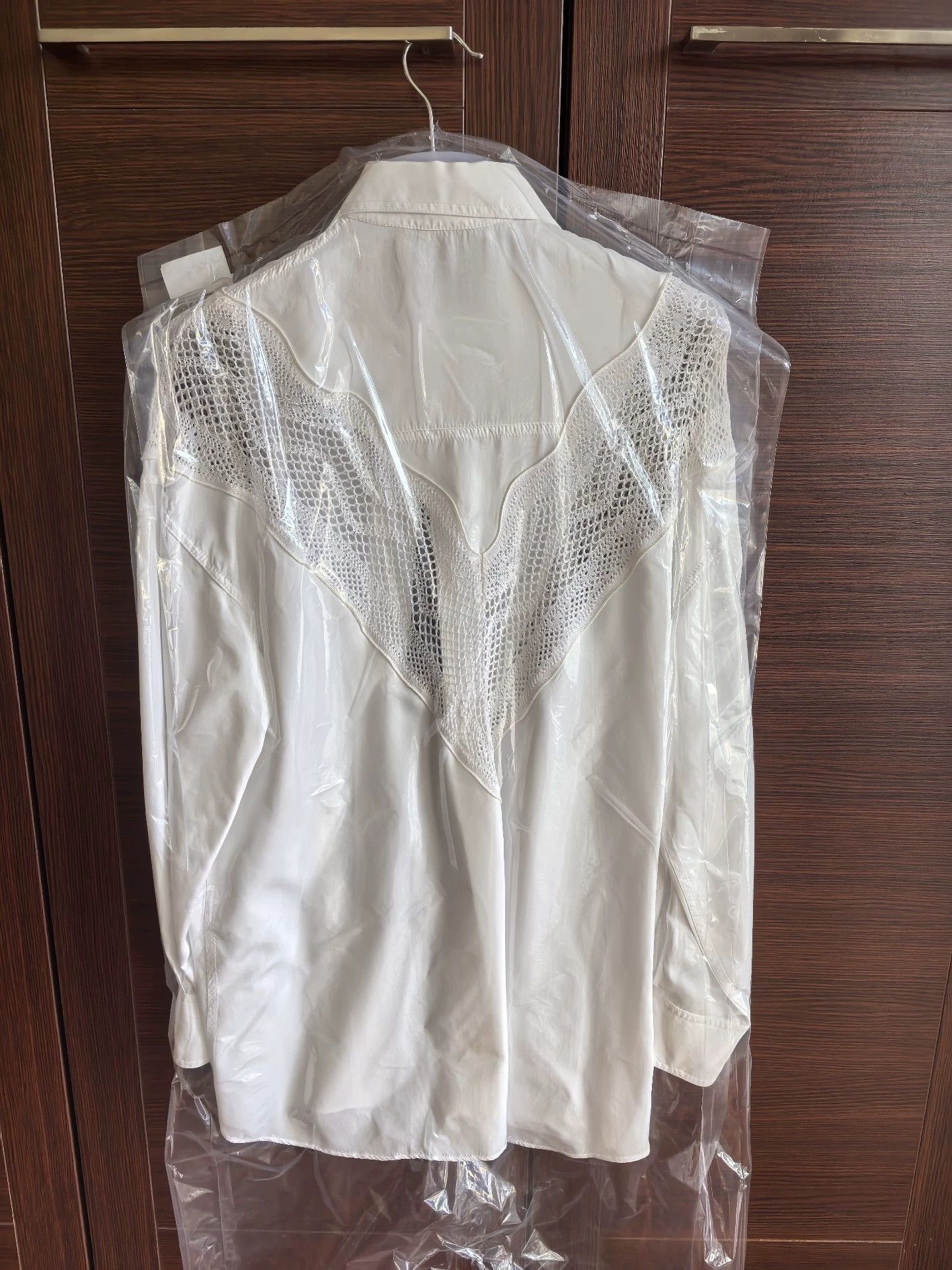 Celine Celine White Shirt Women's 36 Regular Fit Minor Flaw Hot Item Size XS / US 0-2 / IT 36-38 - 3 Thumbnail