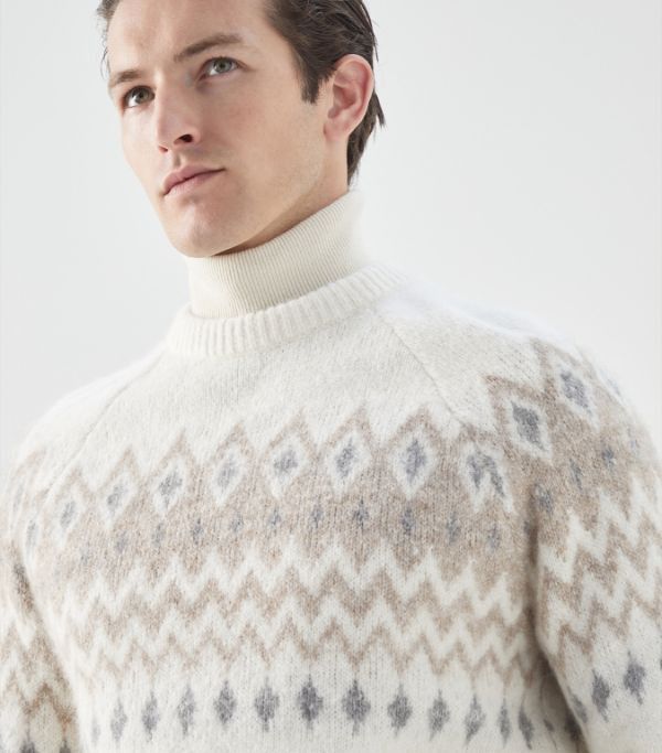 Brunello Cucinelli o1w1db10924 Sweater in Open White Size US XL / EU 56 / 4 - 5 Thumbnail