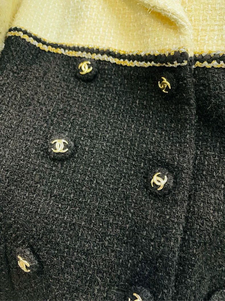 Chanel Chanel Kangpeng black and white tweed jacket 2504-Nextarro Size M / US 6-8 / IT 42-44 - 5 Thumbnail