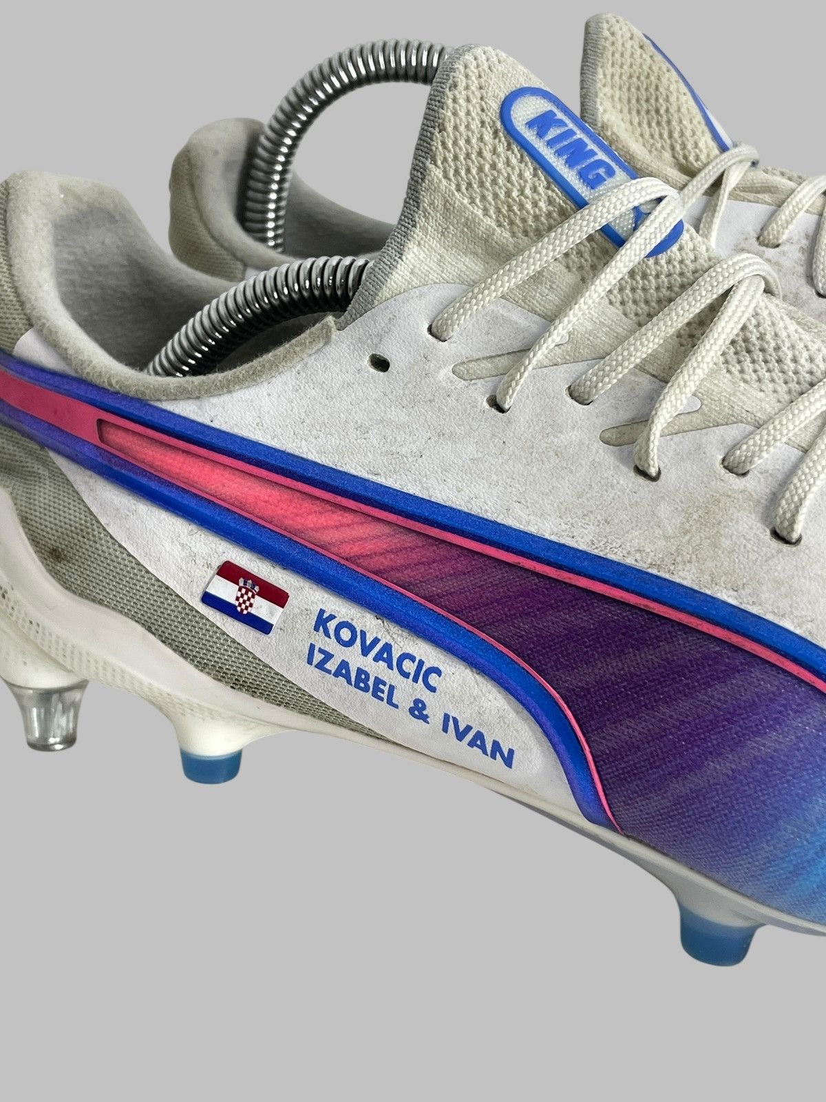 Puma #8 Mateo Kovacic Puma King MxSG Football Boots Match Worn Size US 9 / EU 42 - 7 Thumbnail