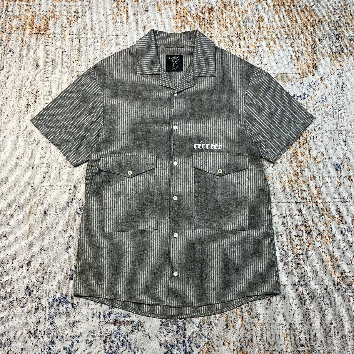 Salad Bowls Big Pocket Open Collar Work Shirt