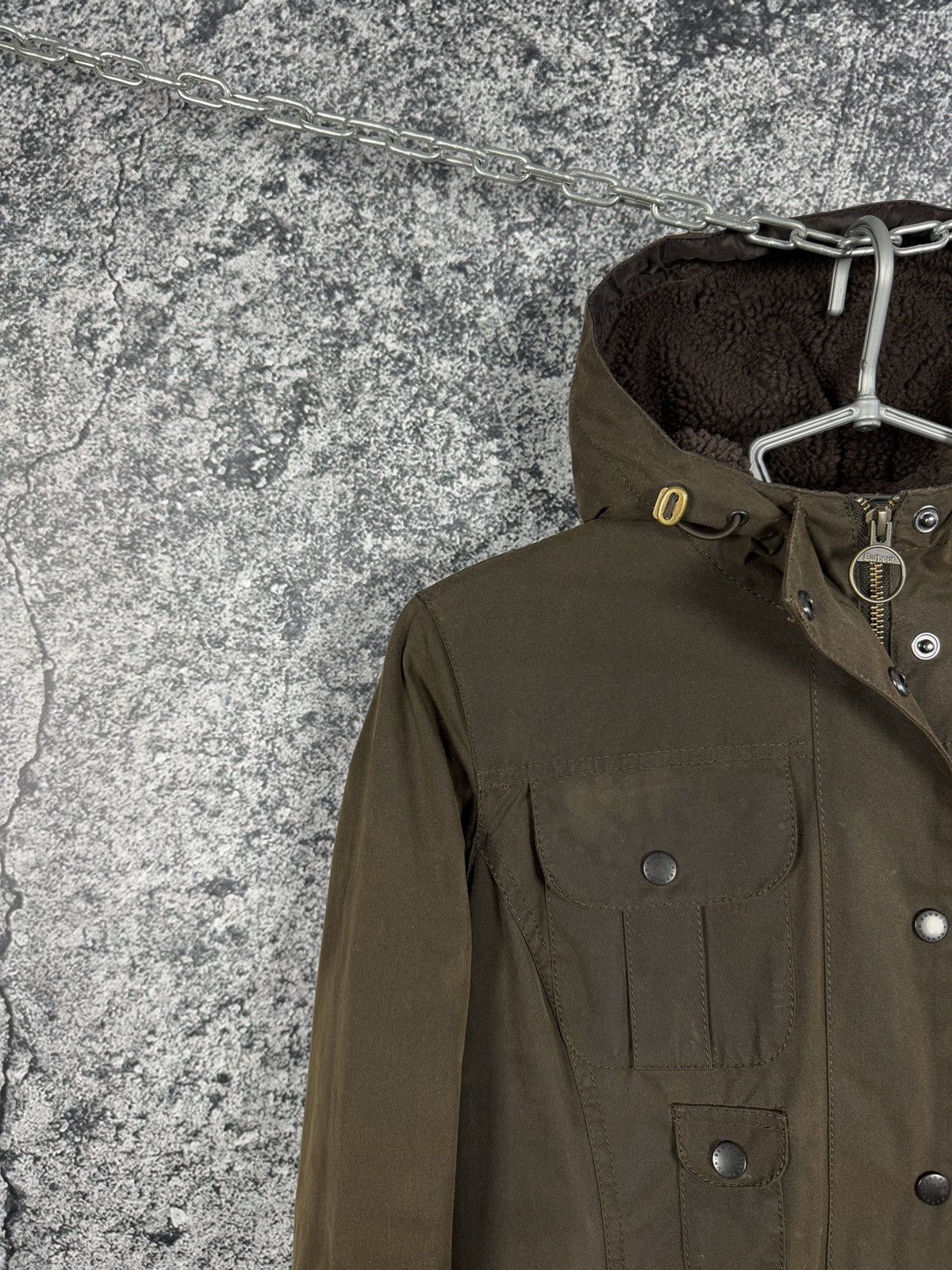 Barbour Barbour Winter Force Parka Wax Jacket Waxed Cotton Size UK 8 Size S / US 4 / IT 40 - 3 Thumbnail