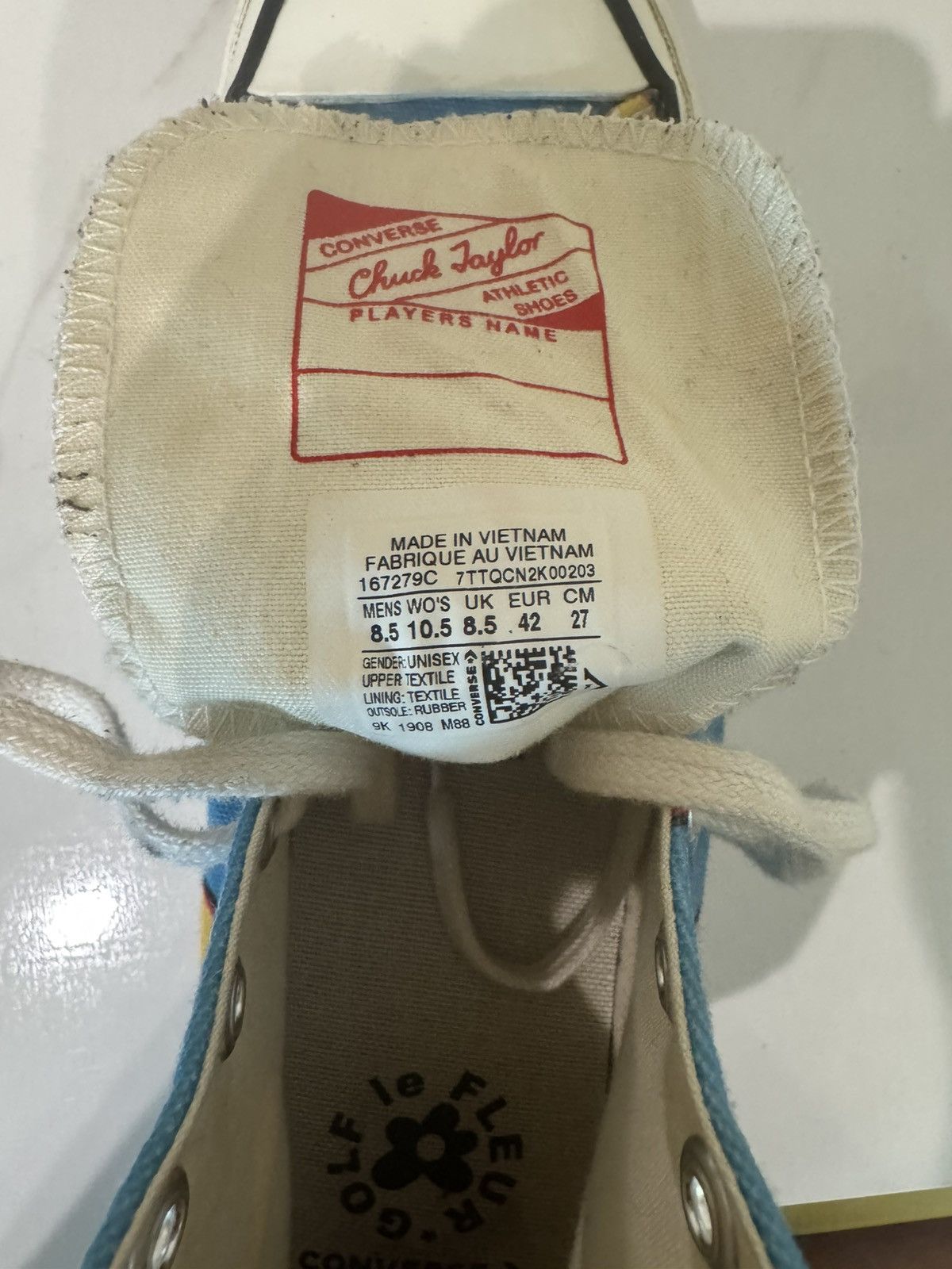 Converse × Golf le Fleur *Rare* Golf Wang Flame Chucks Size US 8.5 / EU 41-42 - 5 Thumbnail