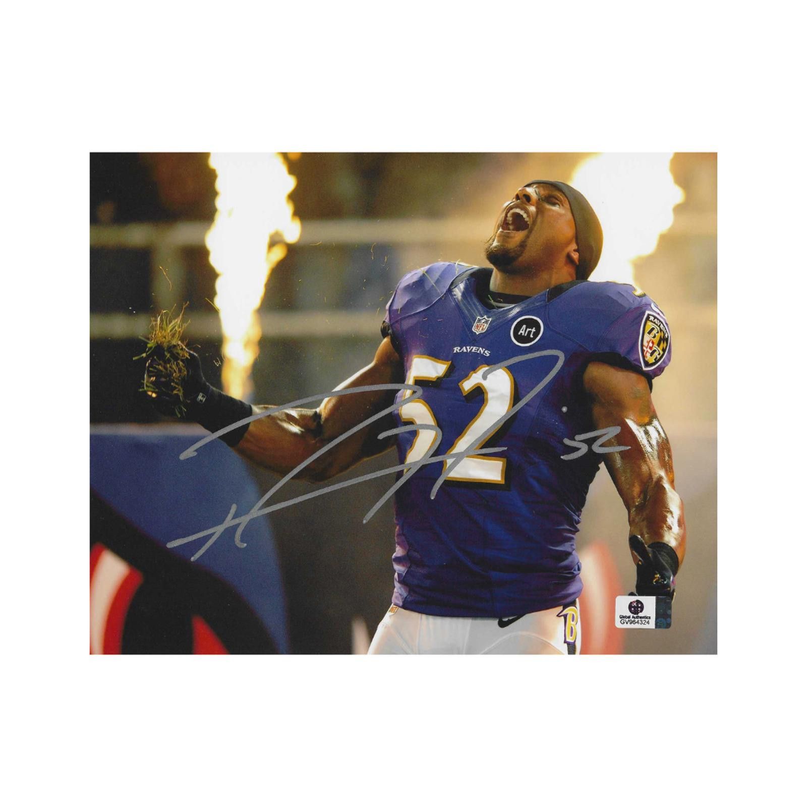 Other Ray Lewis Baltimore Ravens Signed 8x10 Photo coa W/Frame Size ONE SIZE - 2 Thumbnail
