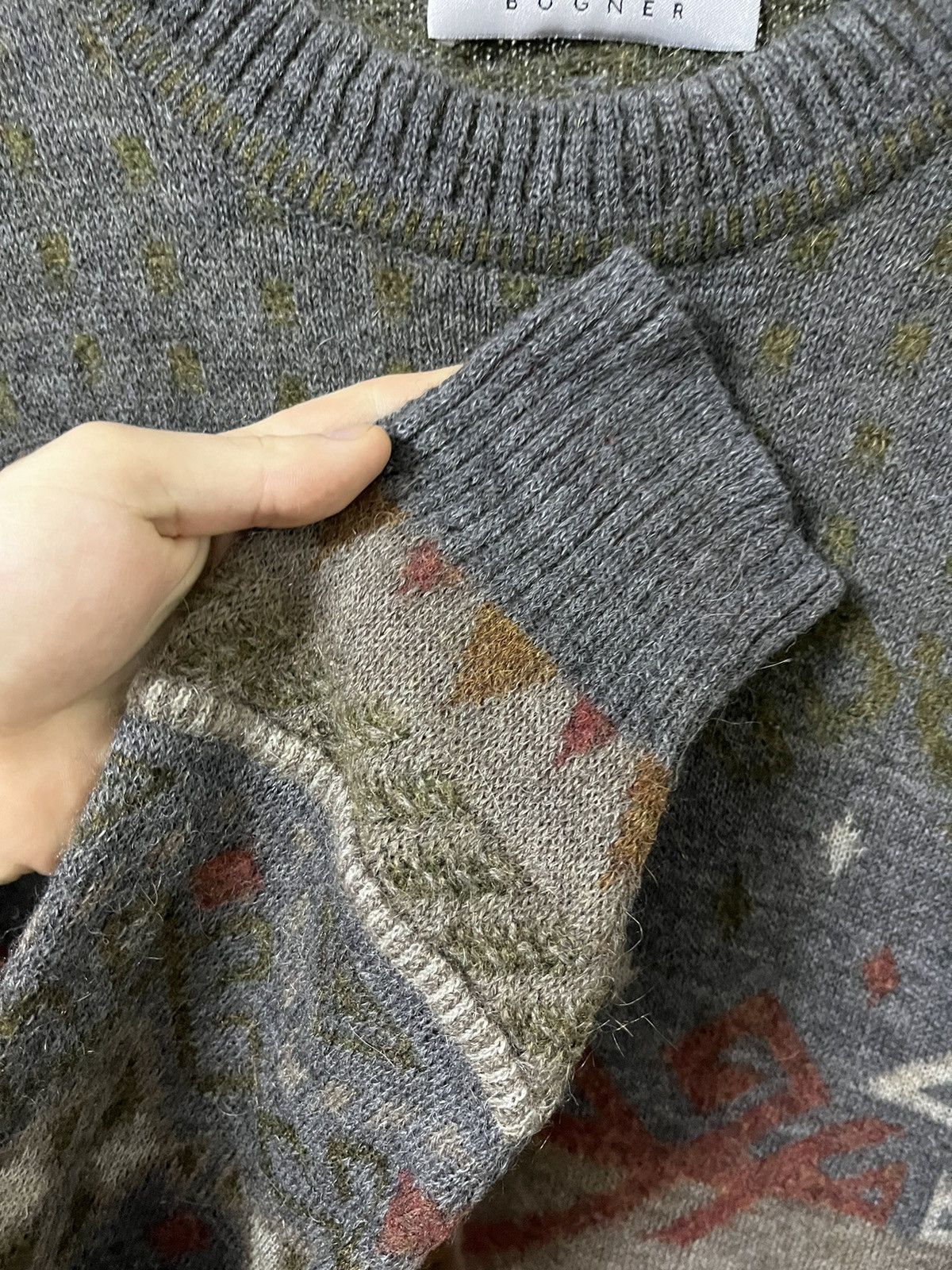Bogner × Vintage Bogner Vintage Alpaca Mohair and Wool Sweater Size US XL / EU 56 / 4 - 5 Thumbnail