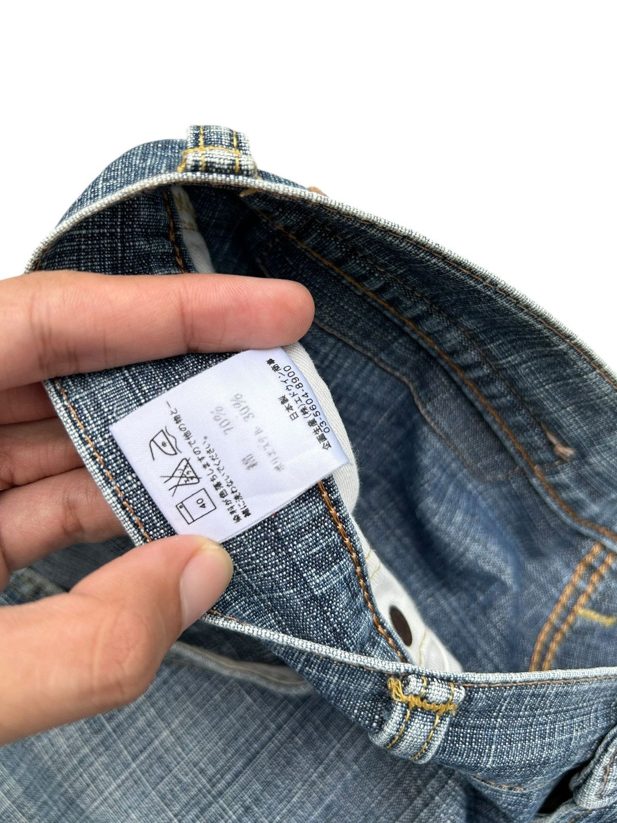 Kapital Vintage Edwin Selvedge Distressed Japanese Brand Denim jeans Size US 31 - 11 Thumbnail