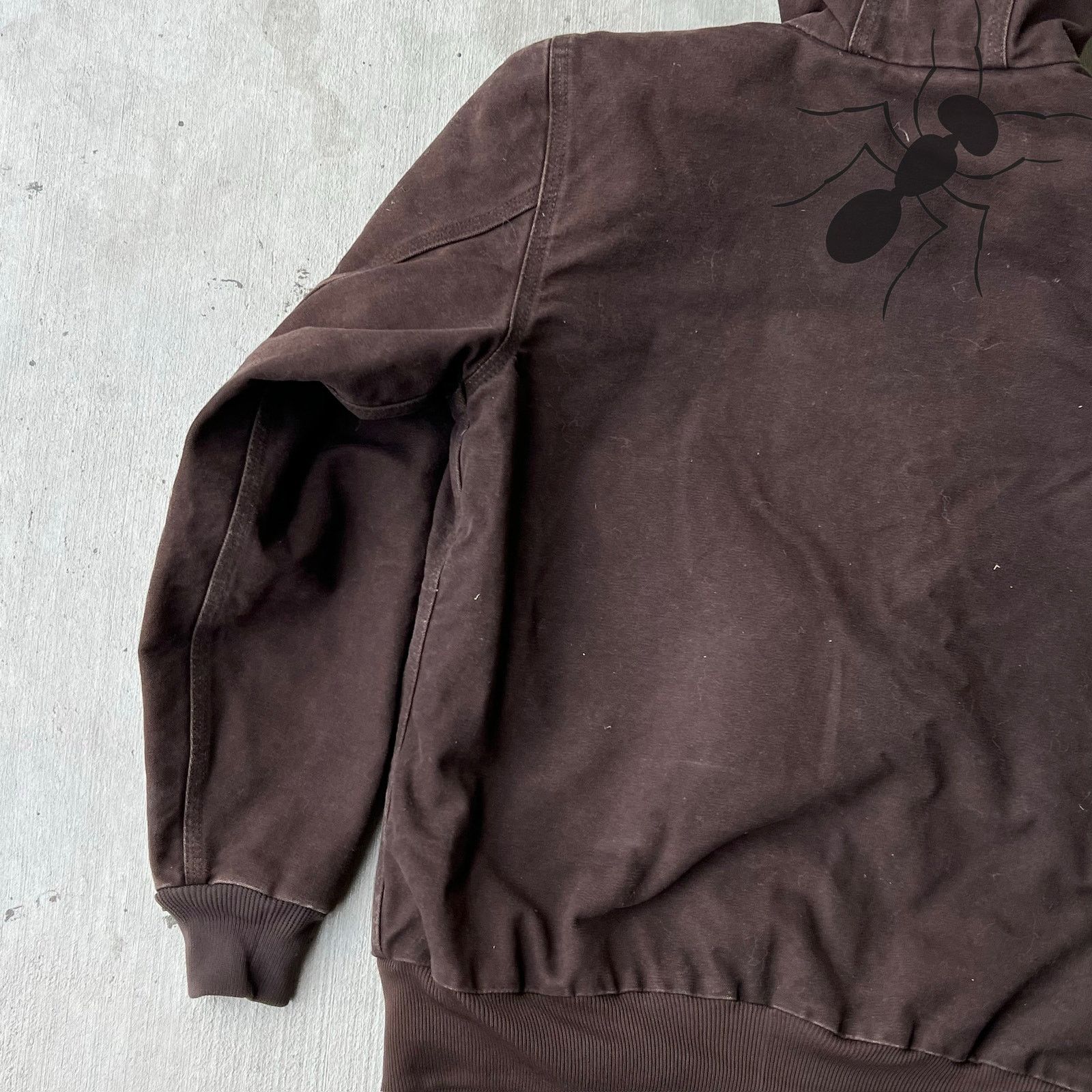 Carhartt × Vintage Carhartt WOMENS WJ130 DKB brown hooded work wear jacket Size US S / EU 44-46 / 1 - 8 Thumbnail