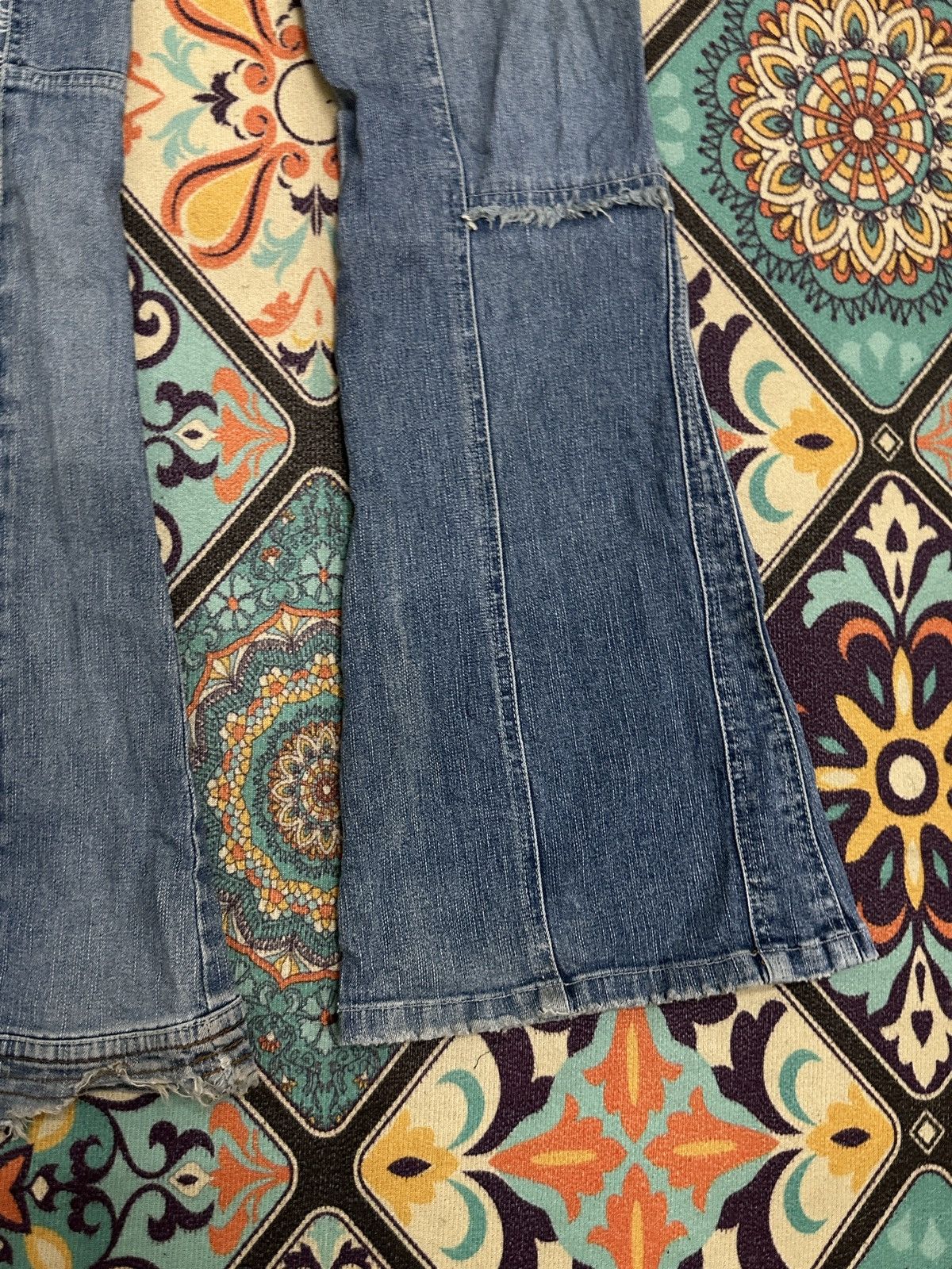 Seditionaries Penty Punk Reconstructed Studded Flare Denim Pant Size US 27 - 22 Thumbnail