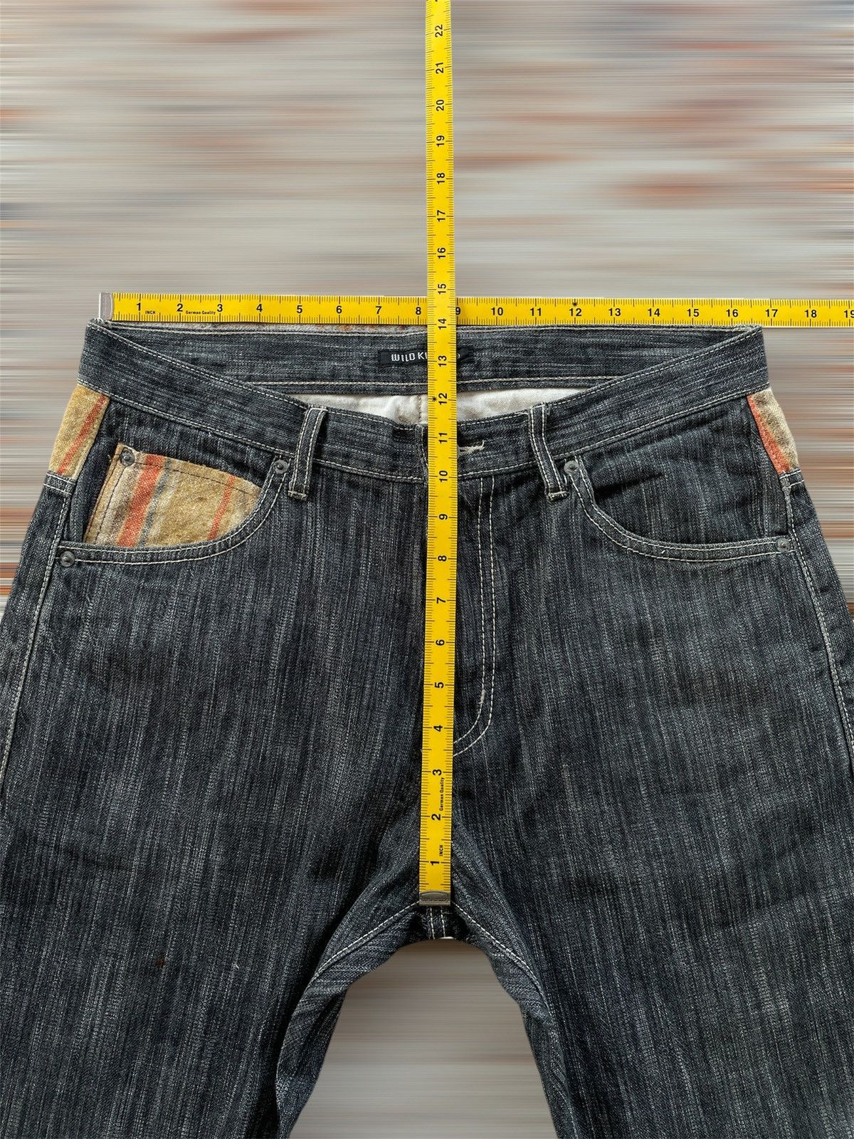 Fashion Victim × Vintage WILD KHAKIS PATCHWORK POCKET JEANS Size US 33 - 11 Thumbnail