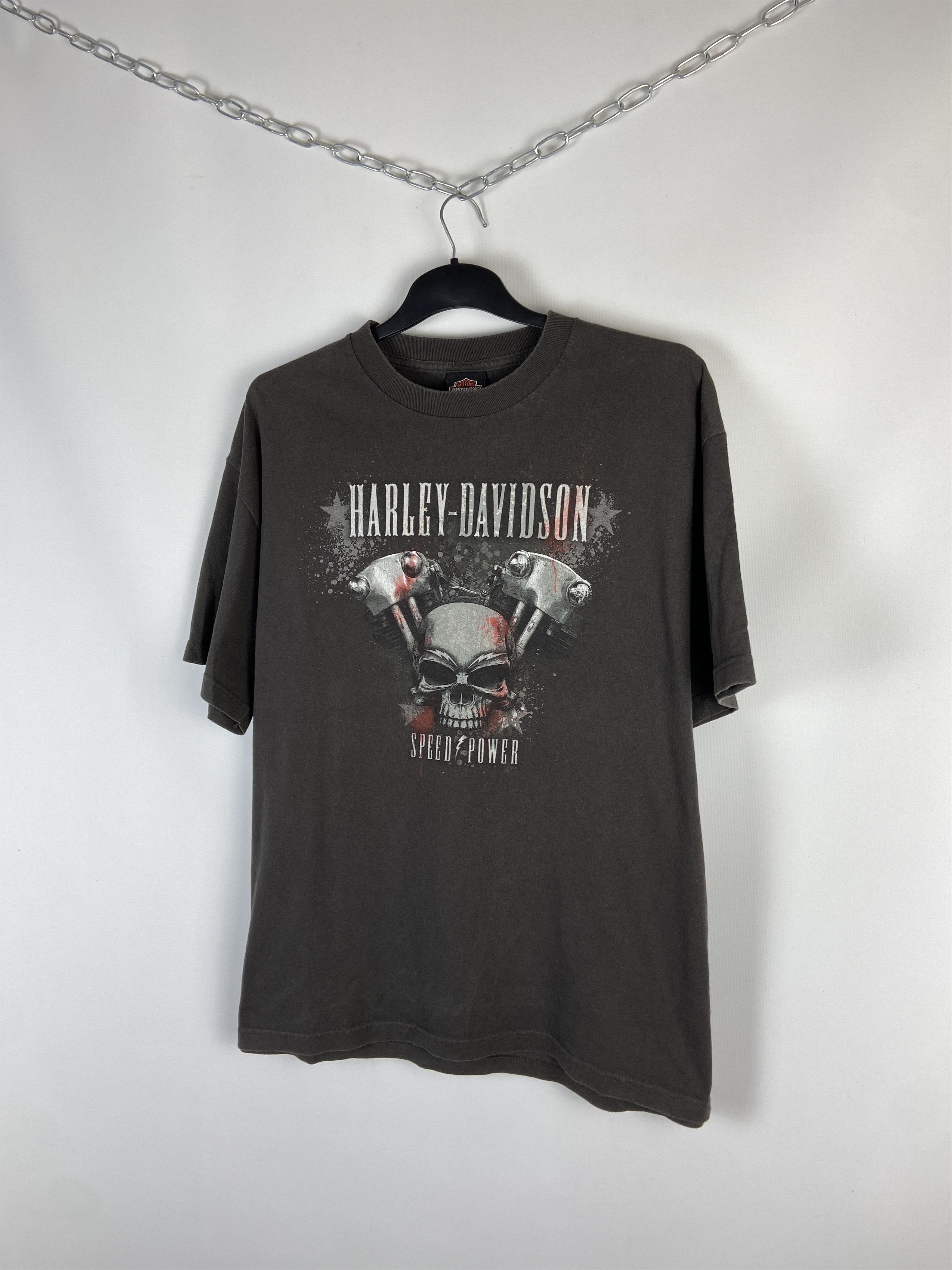 Harley Davidson Vintage HARLEY DAVIDSON Tee Graphic T-Shirt Size US XL / EU 56 / 4 - 3 Thumbnail