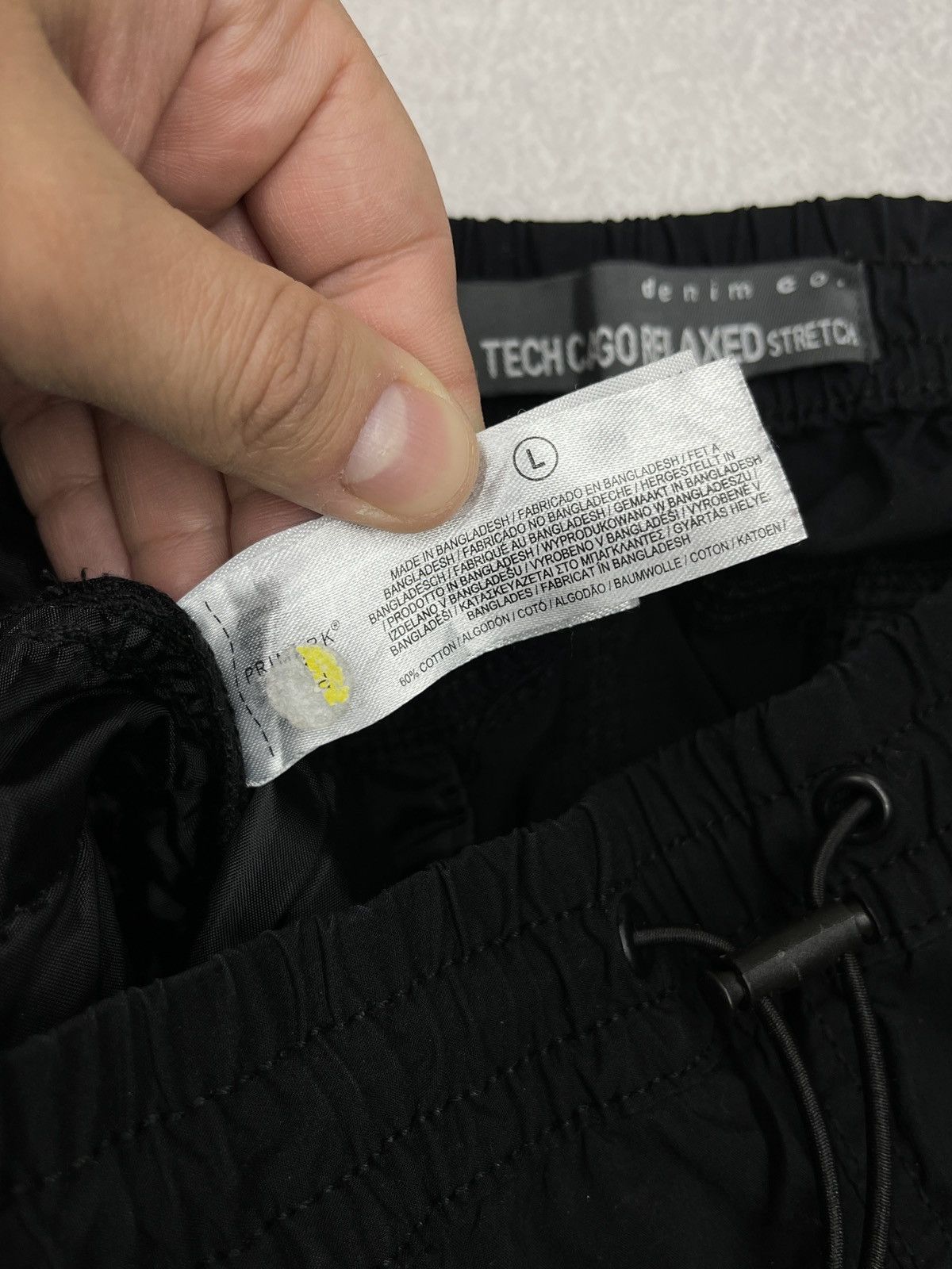 Primark Mens Primark Nylon Cargo Pants Black Parachute Multipocket Size US 34 / EU 50 - 11 Thumbnail