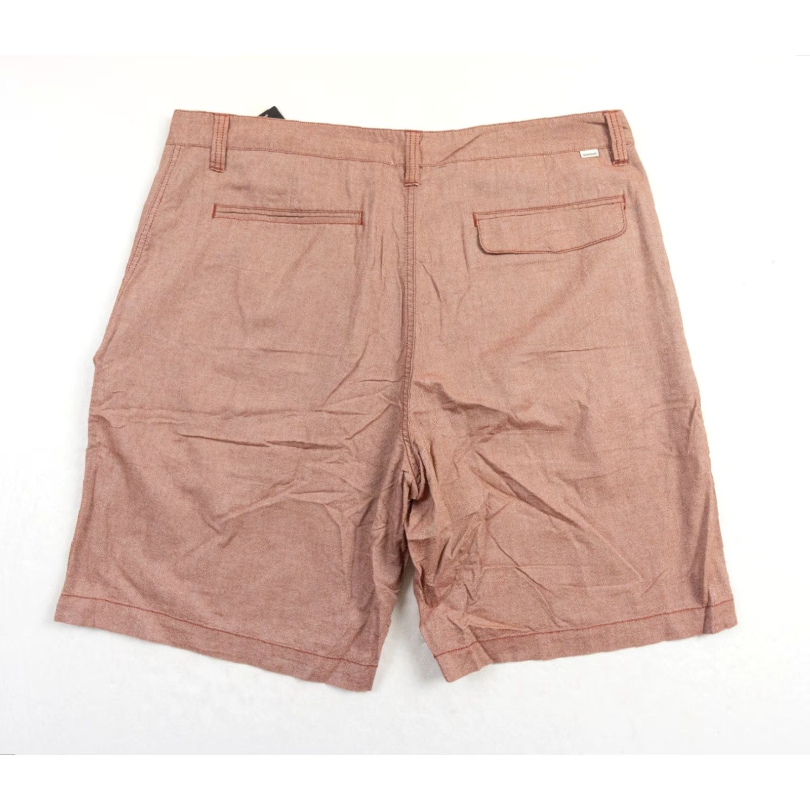Quiksilver Quiksilver Mens Shorts Chino 9" Inseam Flat Front 40 Red 5-Pocket Regular Fit N/A Mens Size US 40 / EU 56 - 4 Thumbnail