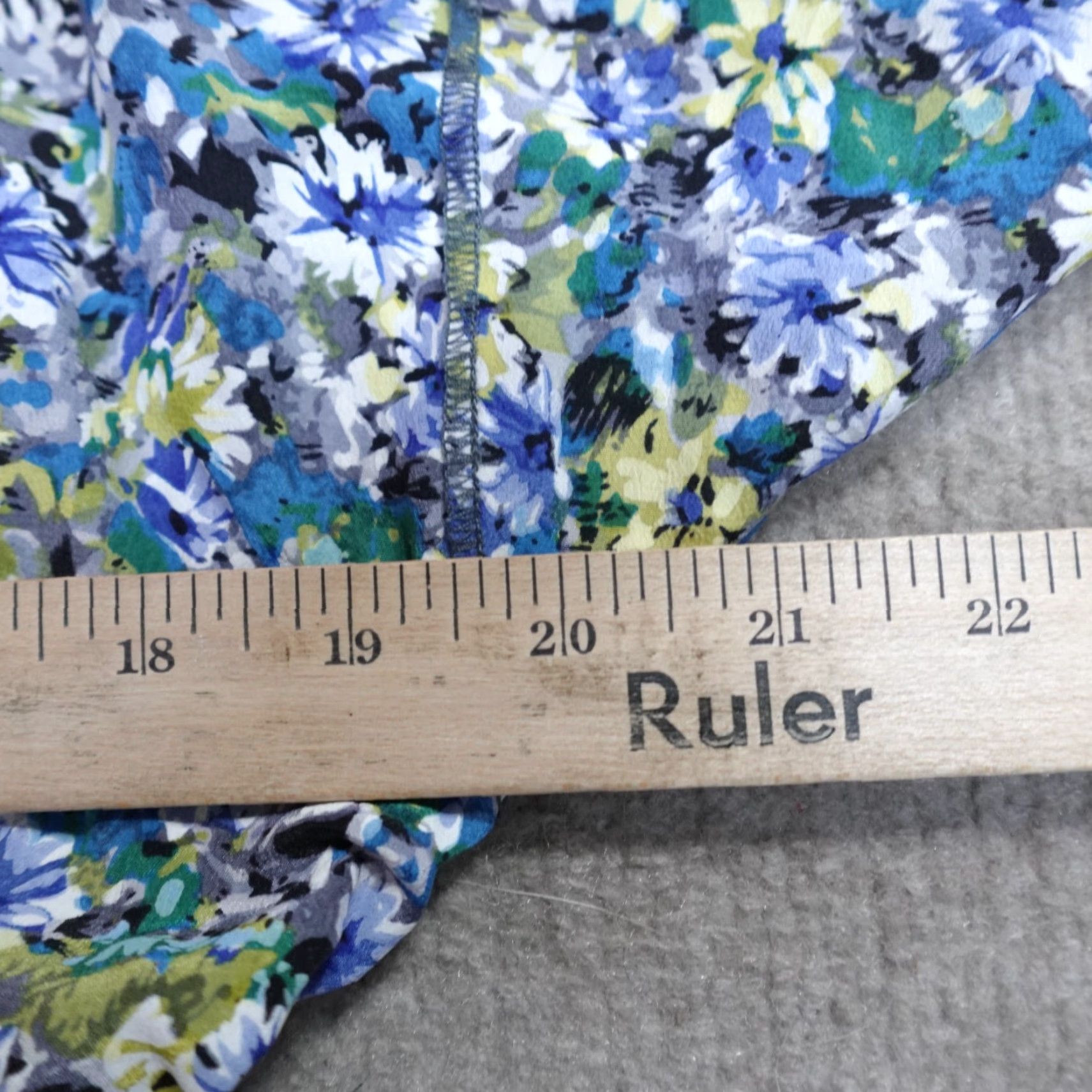 Rebecca Taylor Rebecca Taylor Dress 10 Blue Floral Batwing Sleeves V-Neck Tie Cinched Silk Long 3/4 Sleeve Pockets Womens Size L / US 10 / IT 46 - 7 Thumbnail