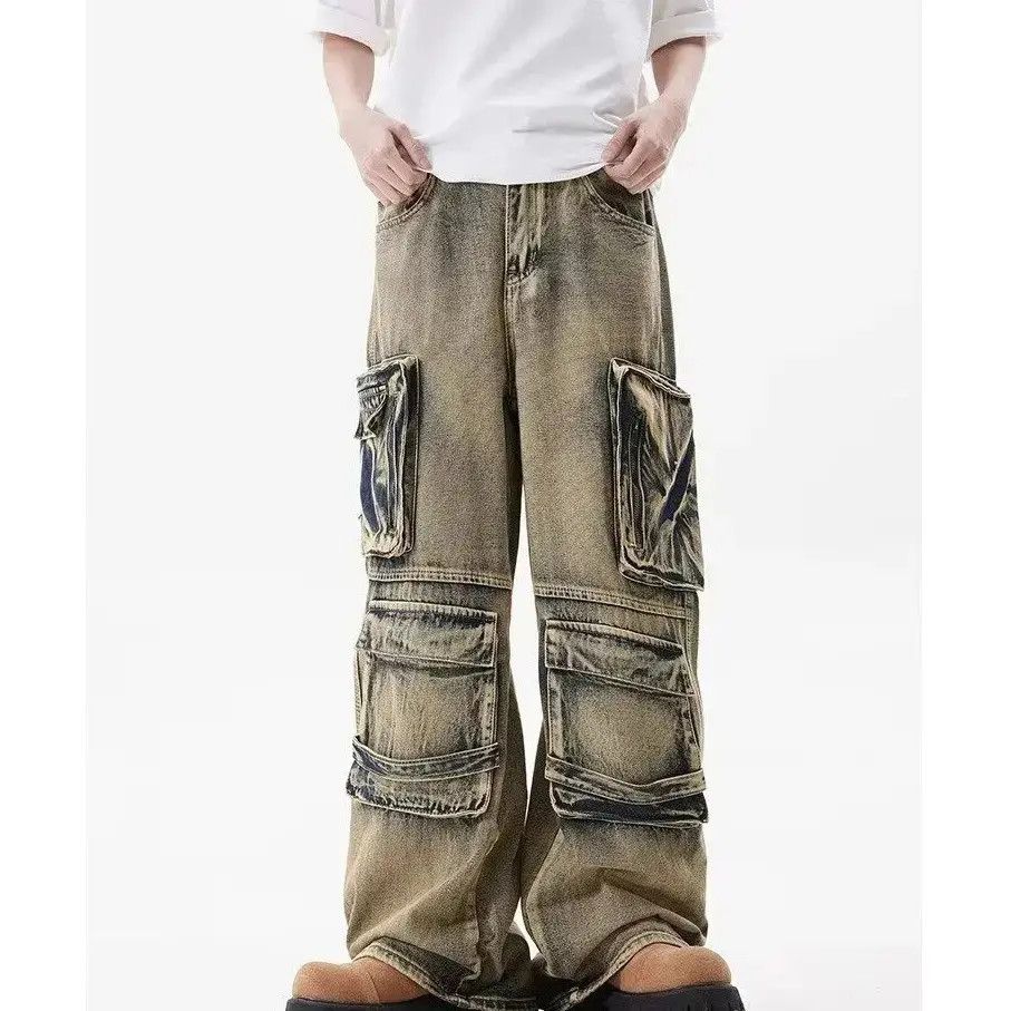 Japanese Brand Loose casual multi pocket jeans Size US 32 / EU 48 - 1 Thumbnail