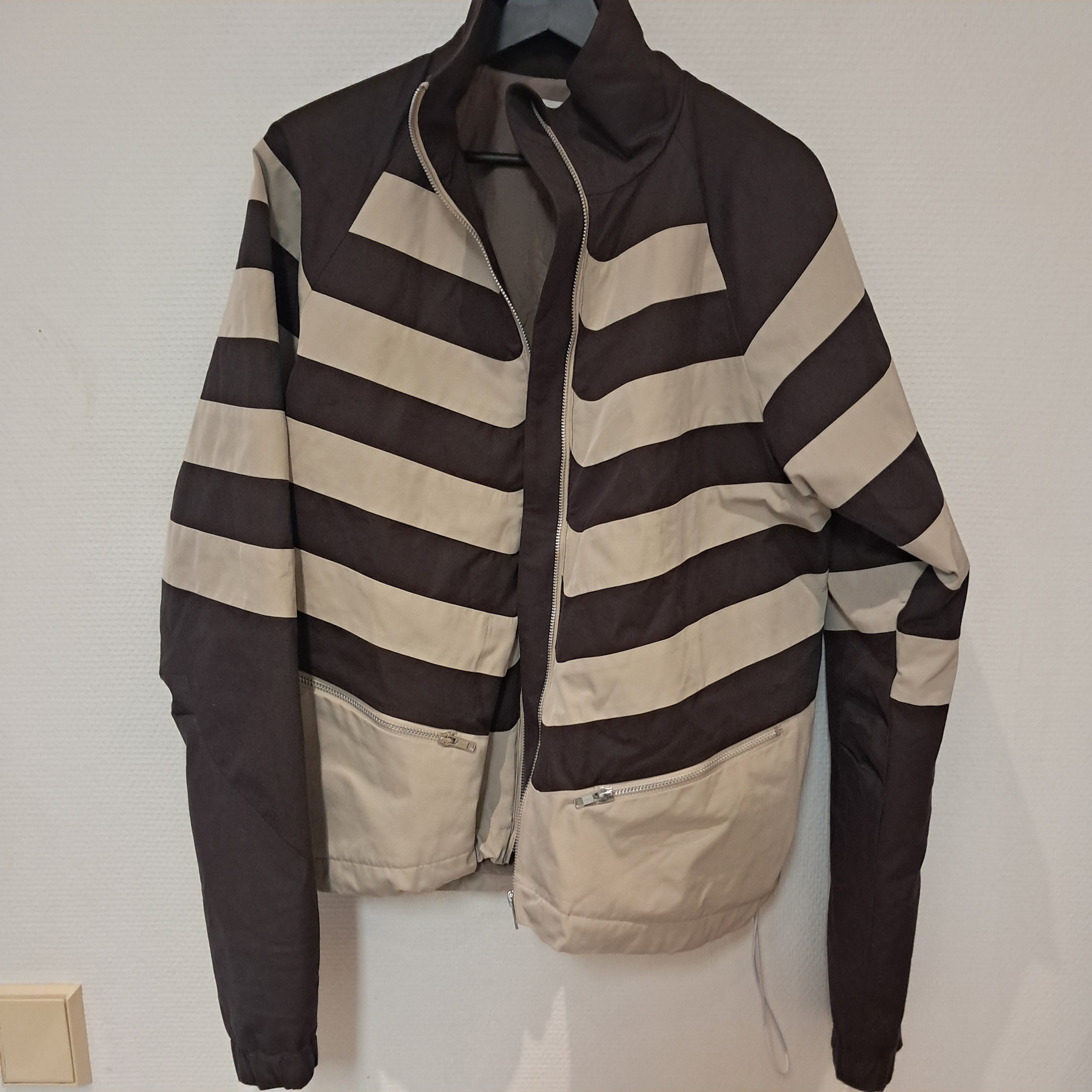 Arnar Mar Jonsson White & brown track jacket Size US S / EU 44-46 / 1 - 1 Thumbnail