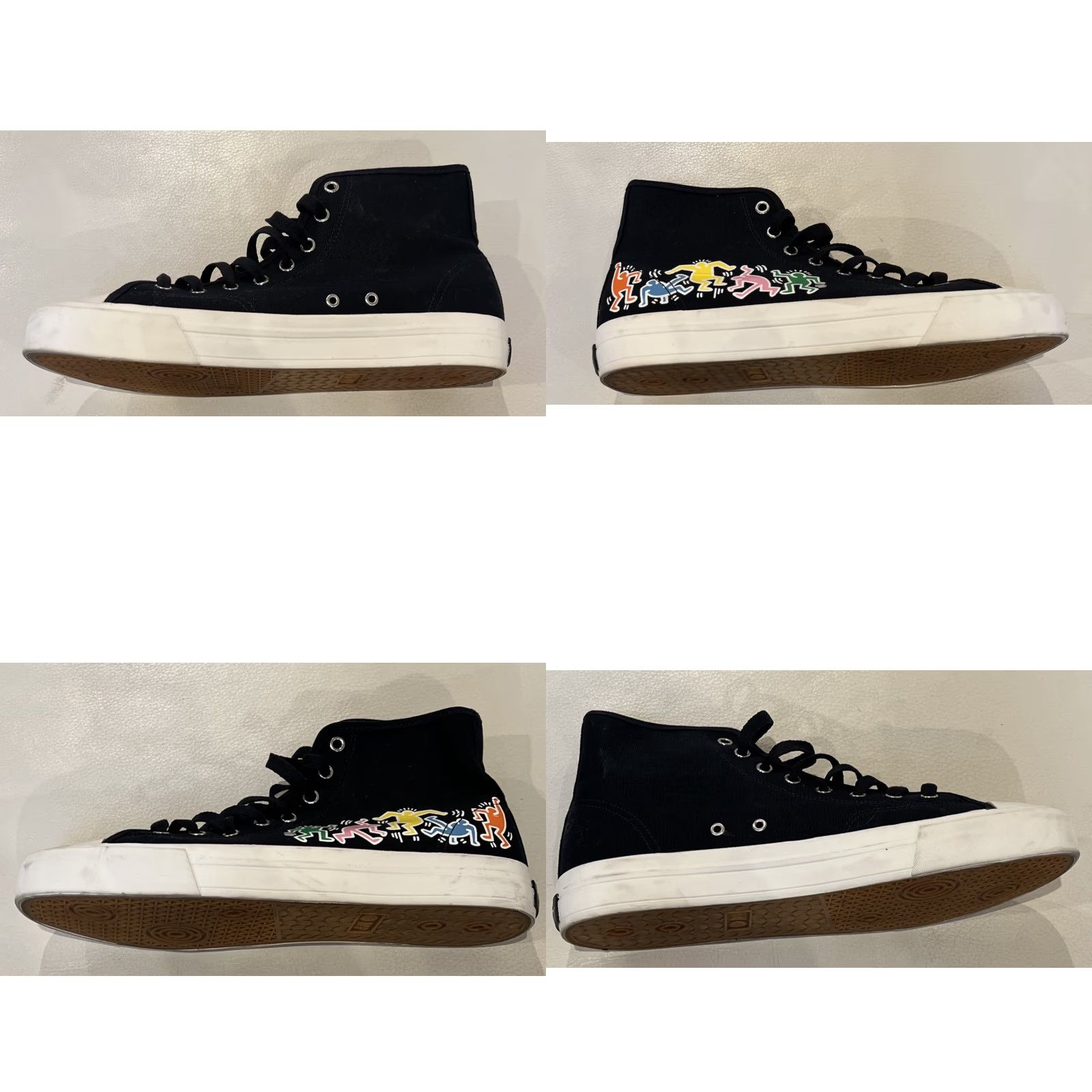 H&M VINTAGE Keith Haring by H&M Shoes Mens US 10 EU 43 Navy Hi Top Sneakers Lace Up Limited Size US M / EU 48-50 / 2 - 8 Thumbnail