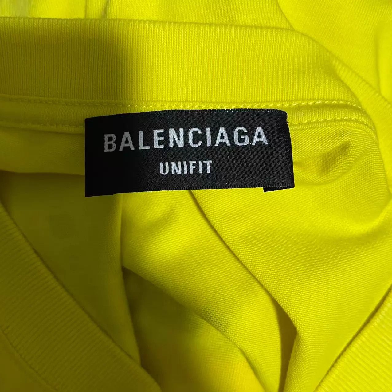 Balenciaga BALENCIAGA Yellow Eco Wave Logo Short Sleeve T-Shirt Size US XS / EU 42 / 0 - 3 Thumbnail