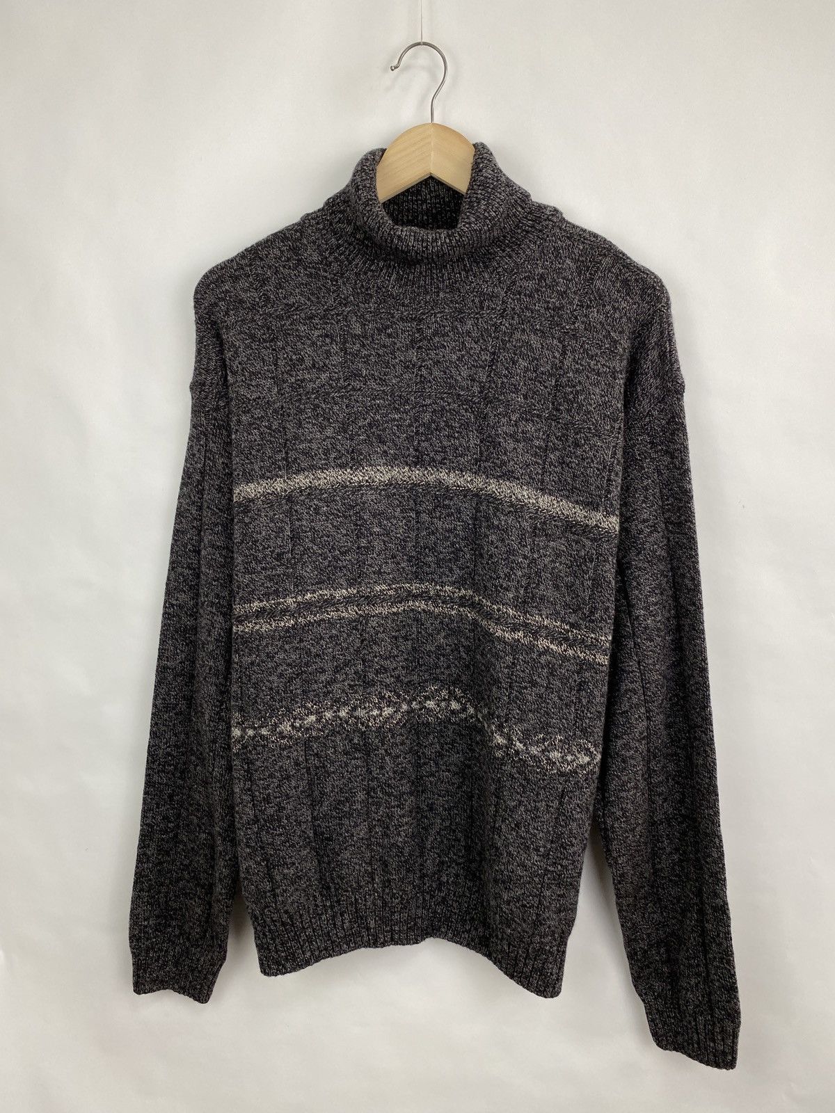 Hugo Boss 🇮🇹 Vintage 90s Hugo Boss Merinos Silk Knit Sweaters Archive Size US L / EU 52-54 / 3 - 3 Thumbnail
