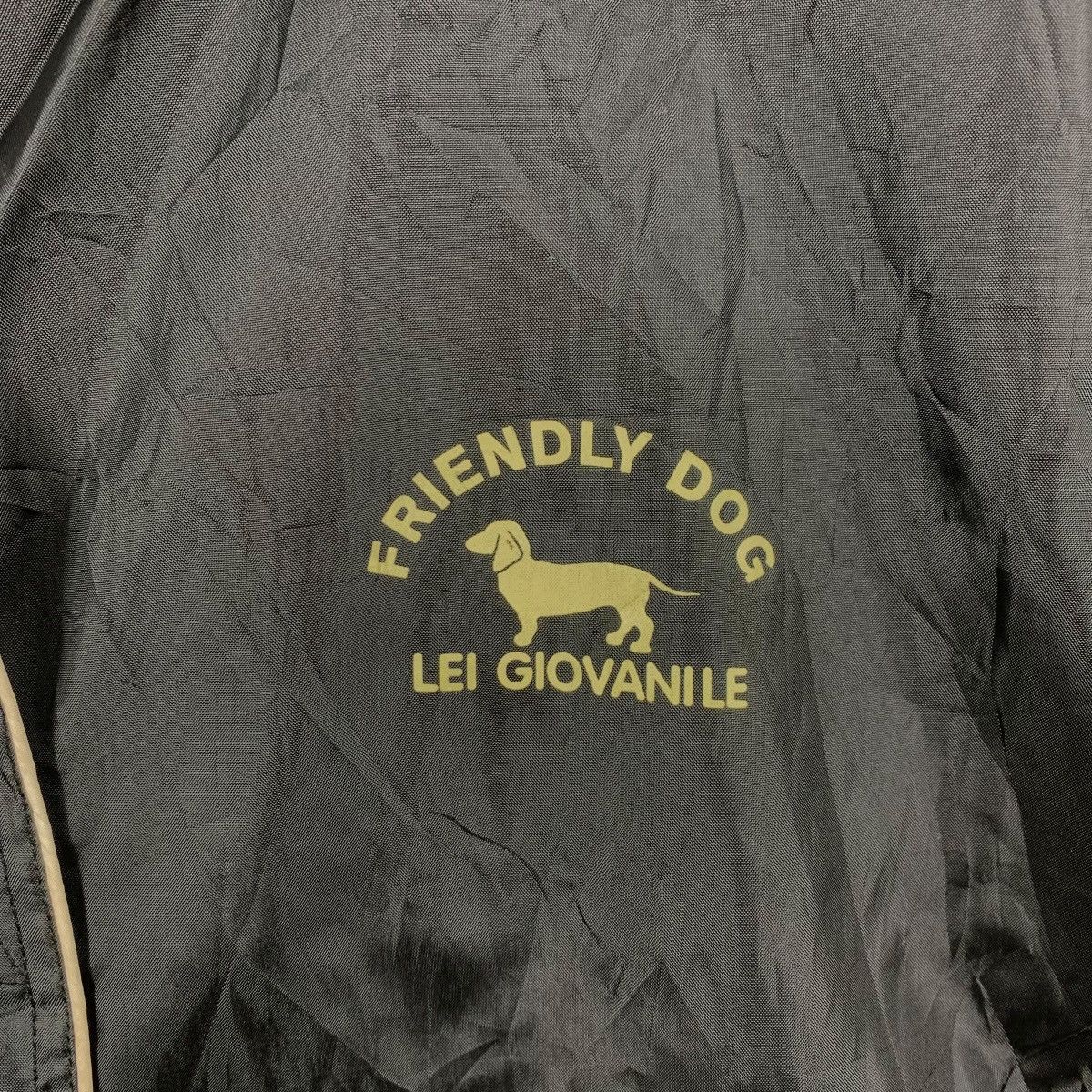 Vintage Vintage LEI GIOVANILE Friendly Dog Windbreaker Jacket Size L / US 10 / IT 46 - 4 Thumbnail