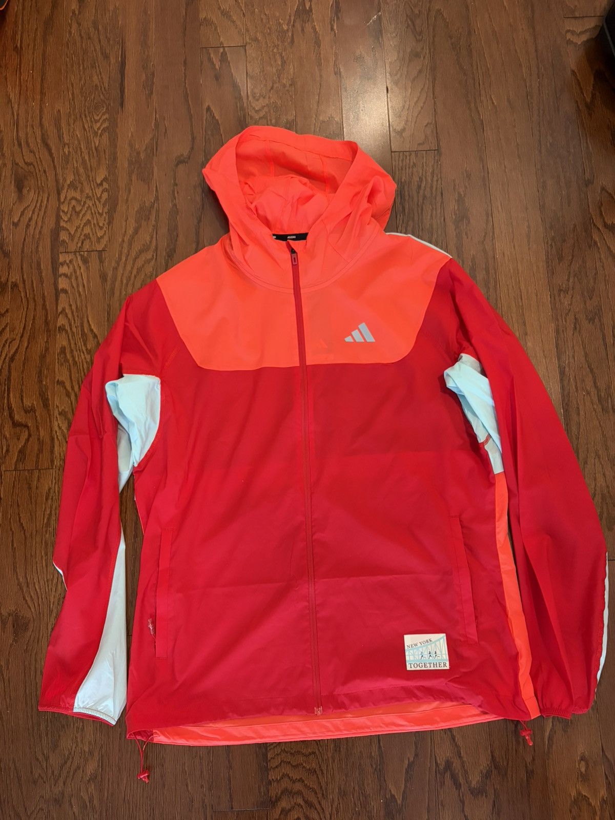 Adidas Adidas New York City Running Light Jacket Size US L / EU 52-54 / 3 - 3 Thumbnail