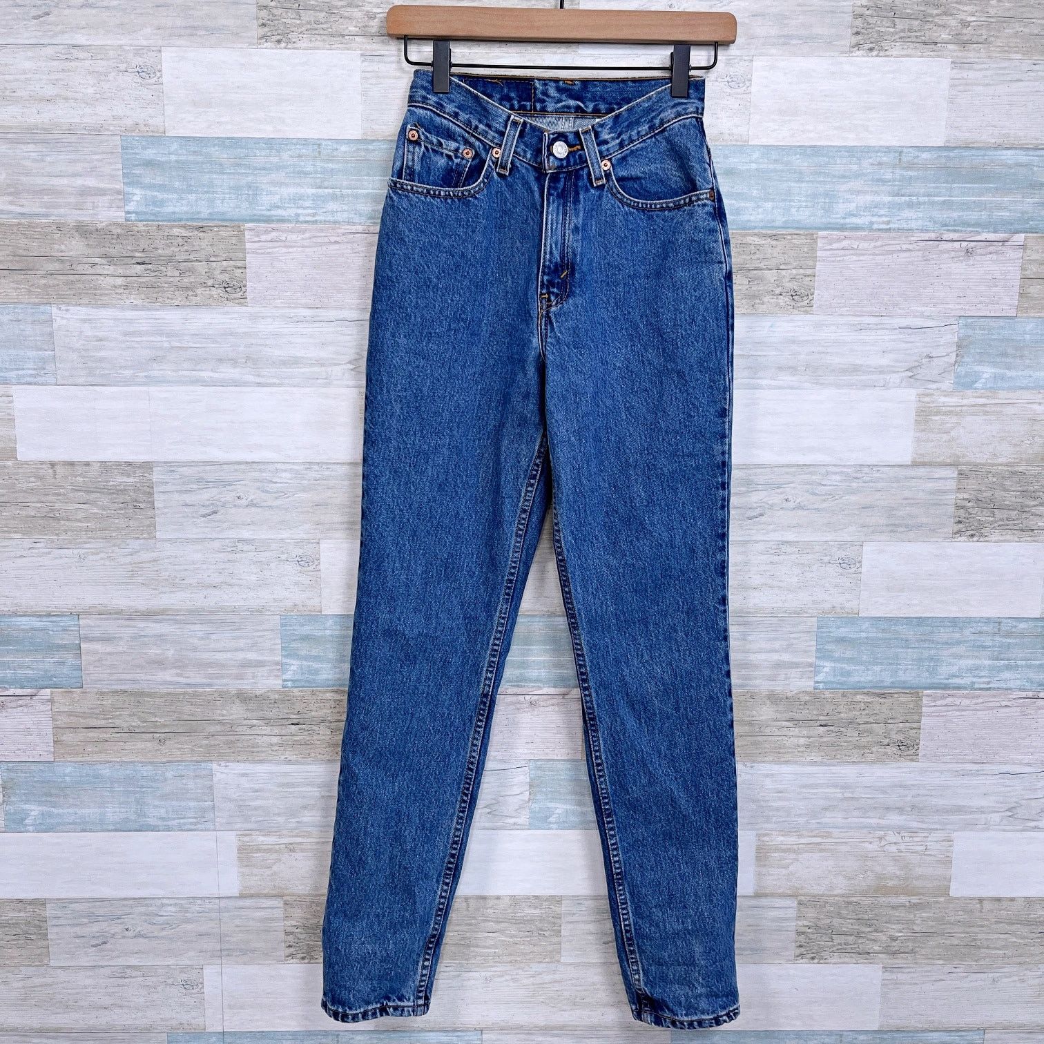 Levi's Levis Vintage 512 Slim Straight Jeans Juniors 1 24x30.5 Size 24" / US 00 / IT 34 - 1 Thumbnail