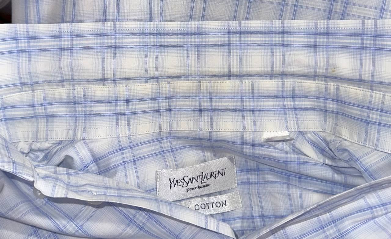 Yves Saint Laurent Yves Saint Laurent vintage shirt buttons embroideredLogo ysl Size US L / EU 52-54 / 3 - 5 Thumbnail