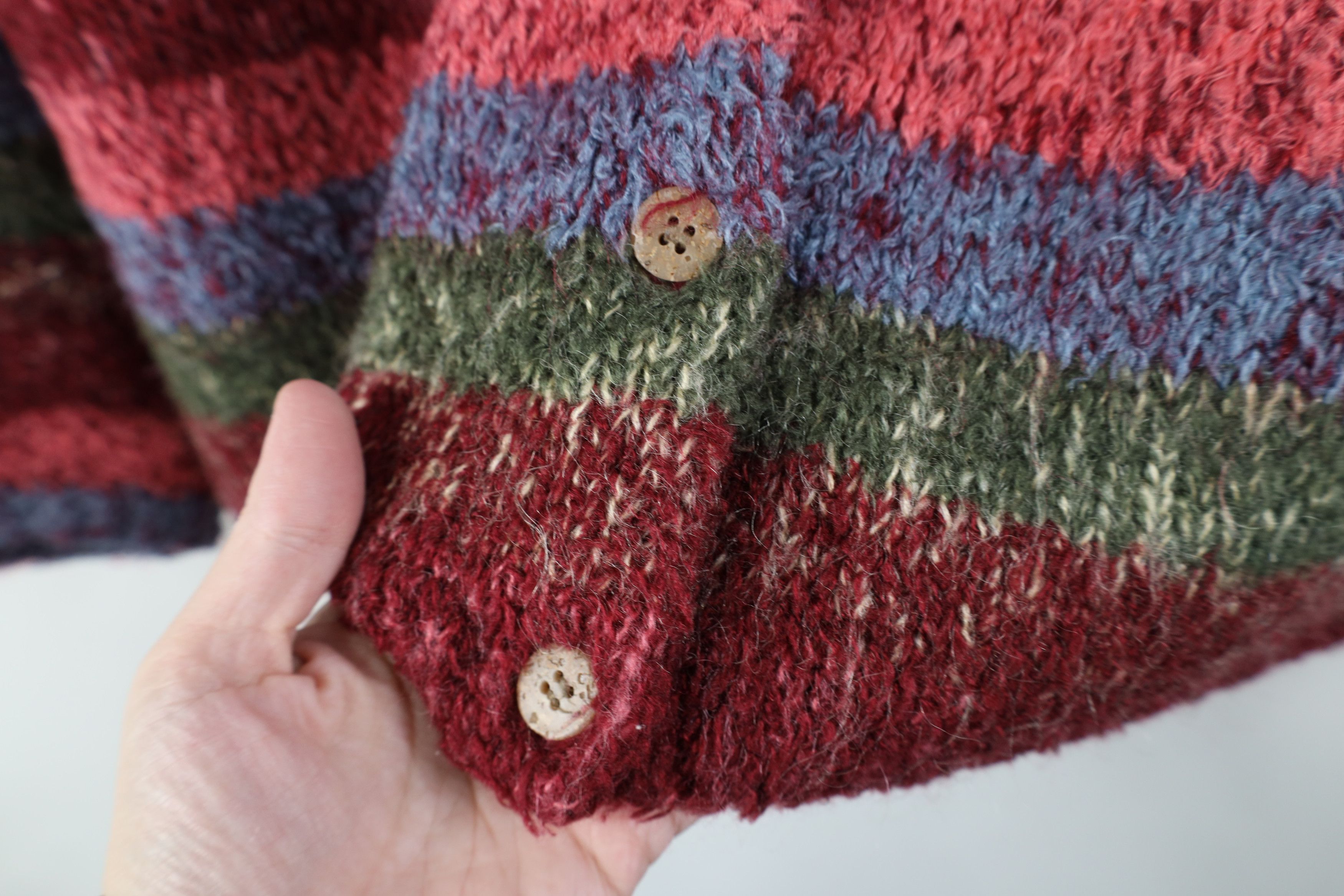 Vintage Vintage 90s Streetwear Mohair Wool Knit Cardigan Sweater Size M / US 6-8 / IT 42-44 - 4 Thumbnail