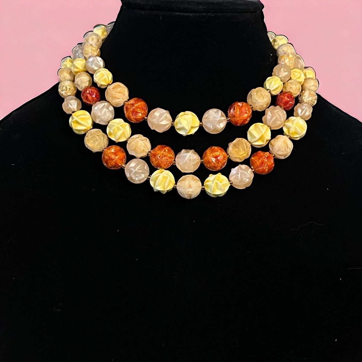 Vintage Vintage Made in Germany layered chiseled bead necklace Size ONE SIZE - 1 Thumbnail