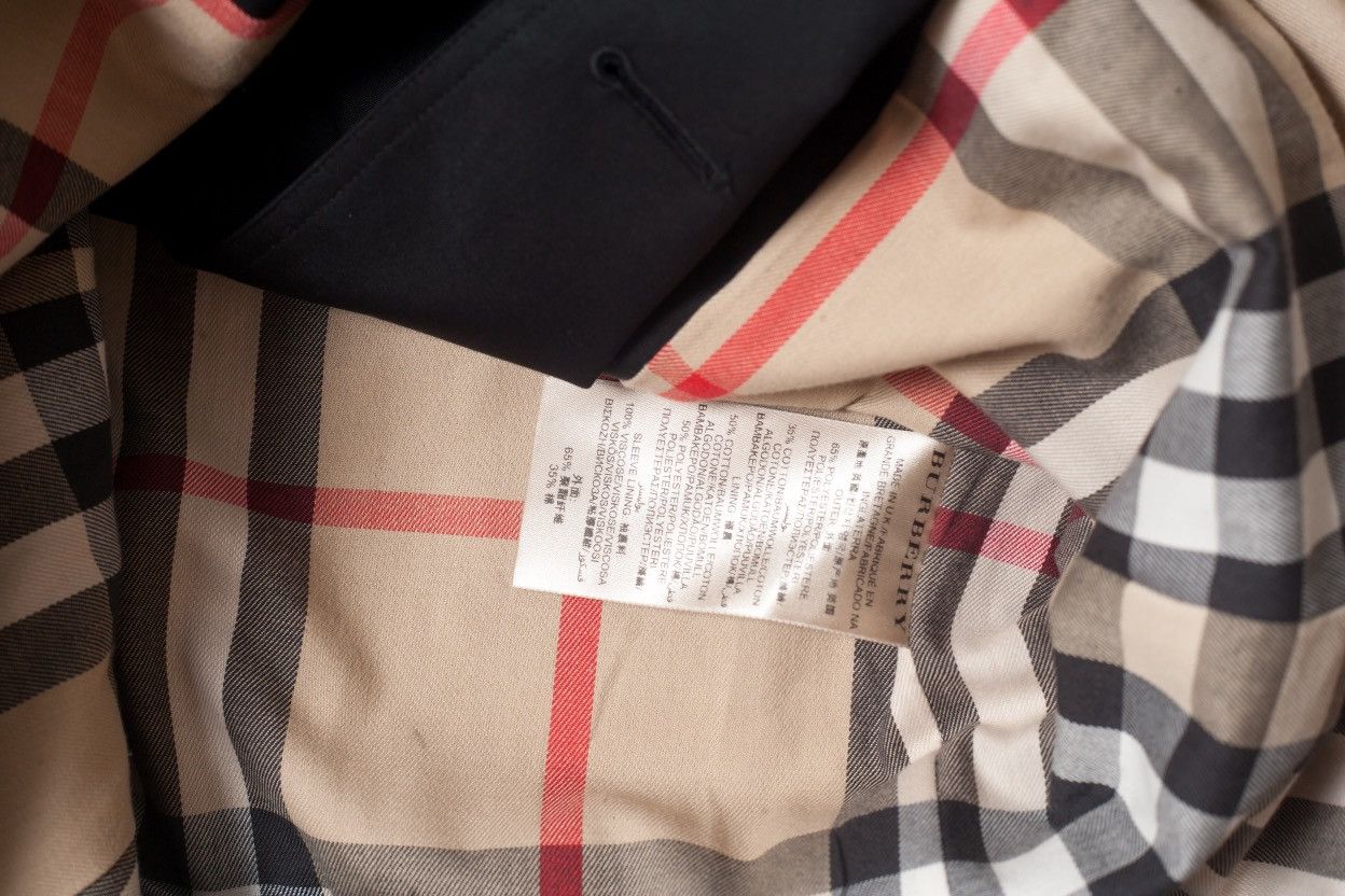Burberry Burberry Sandringham Short Black Trench Coat Nova Check Size M / US 6-8 / IT 42-44 - 10 Thumbnail