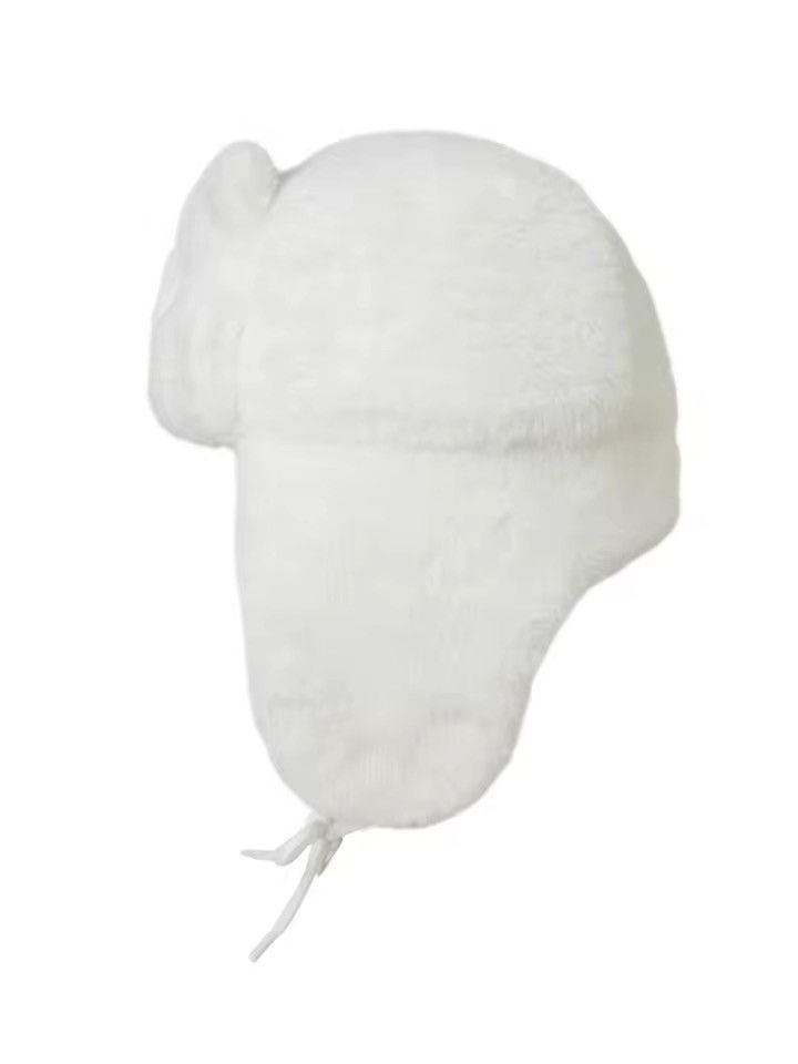Other Winter Warm Ushanka Hat White bear Size ONE SIZE - 4 Thumbnail