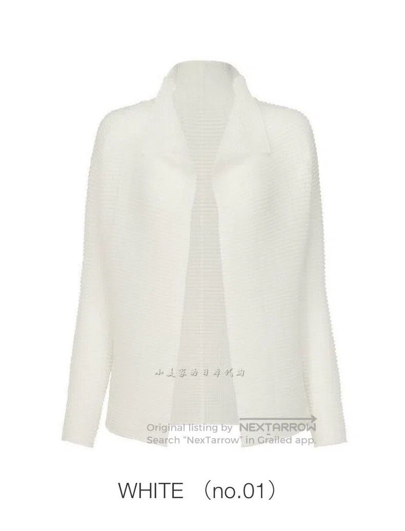 Issey Miyake Issey Miyake White Cardigan Jacket Size M / US 6-8 / IT 42-44 - 1 Thumbnail
