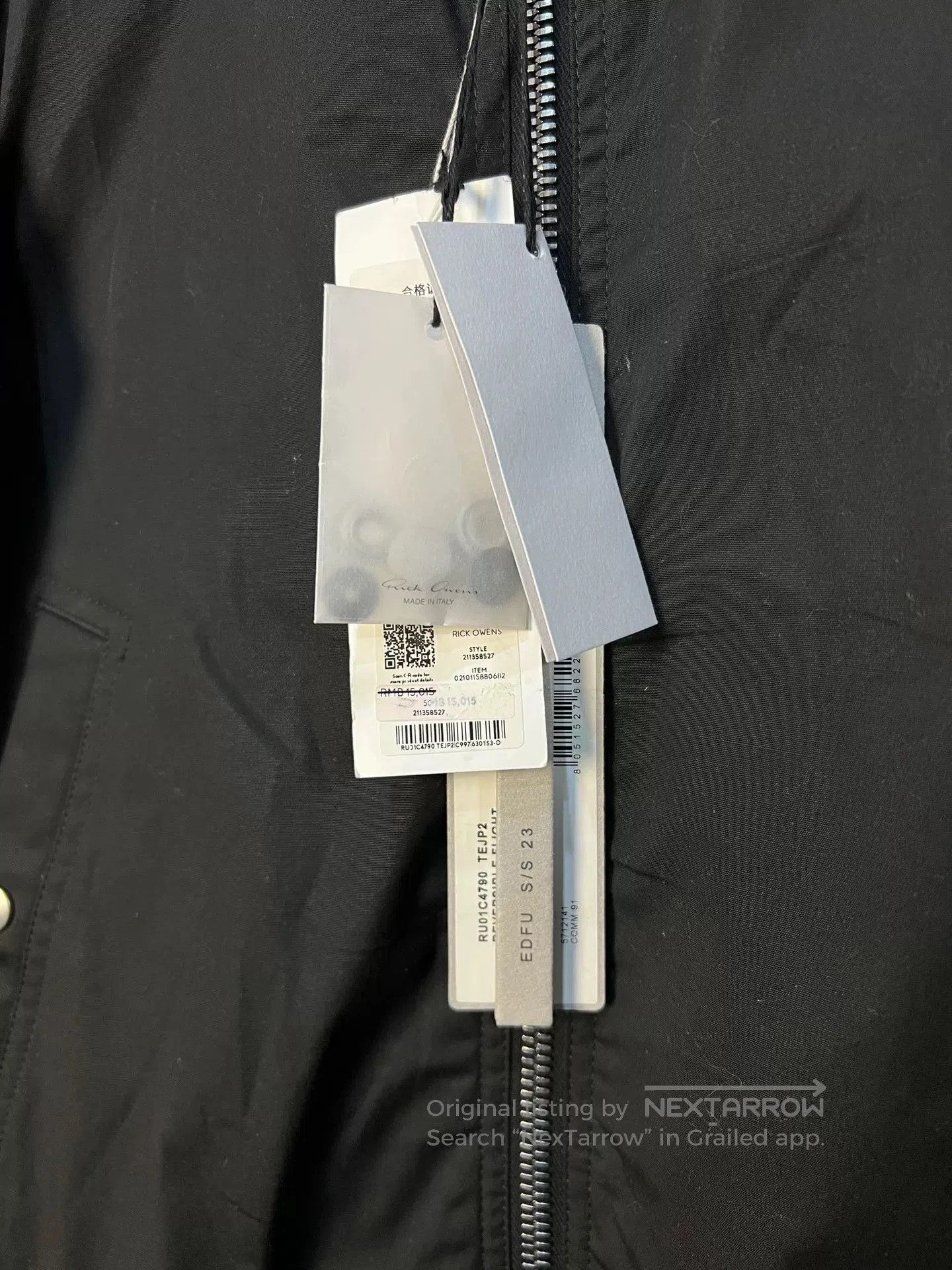 Rick Owens rick owens reversible ma. Size US M / EU 48-50 / 2 - 4 Thumbnail