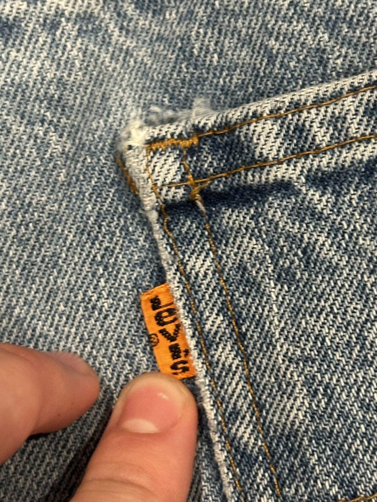 Levi's × Vintage Vintage 70’s Levi’s Orange Tab Light Wash Denim Size US 32 / EU 48 - 2 Thumbnail