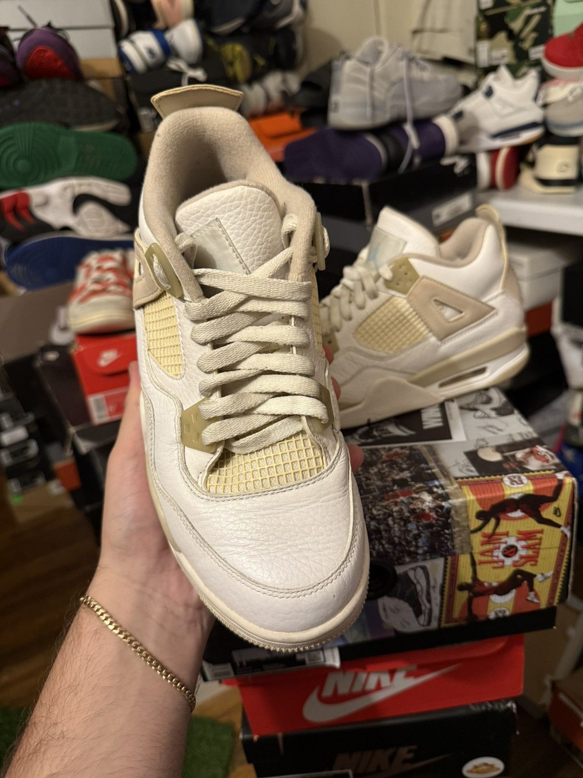 Jordan Brand Jordan retro 4 Sand (2017) size 6y Size US 6 / EU 39 - 2 Thumbnail