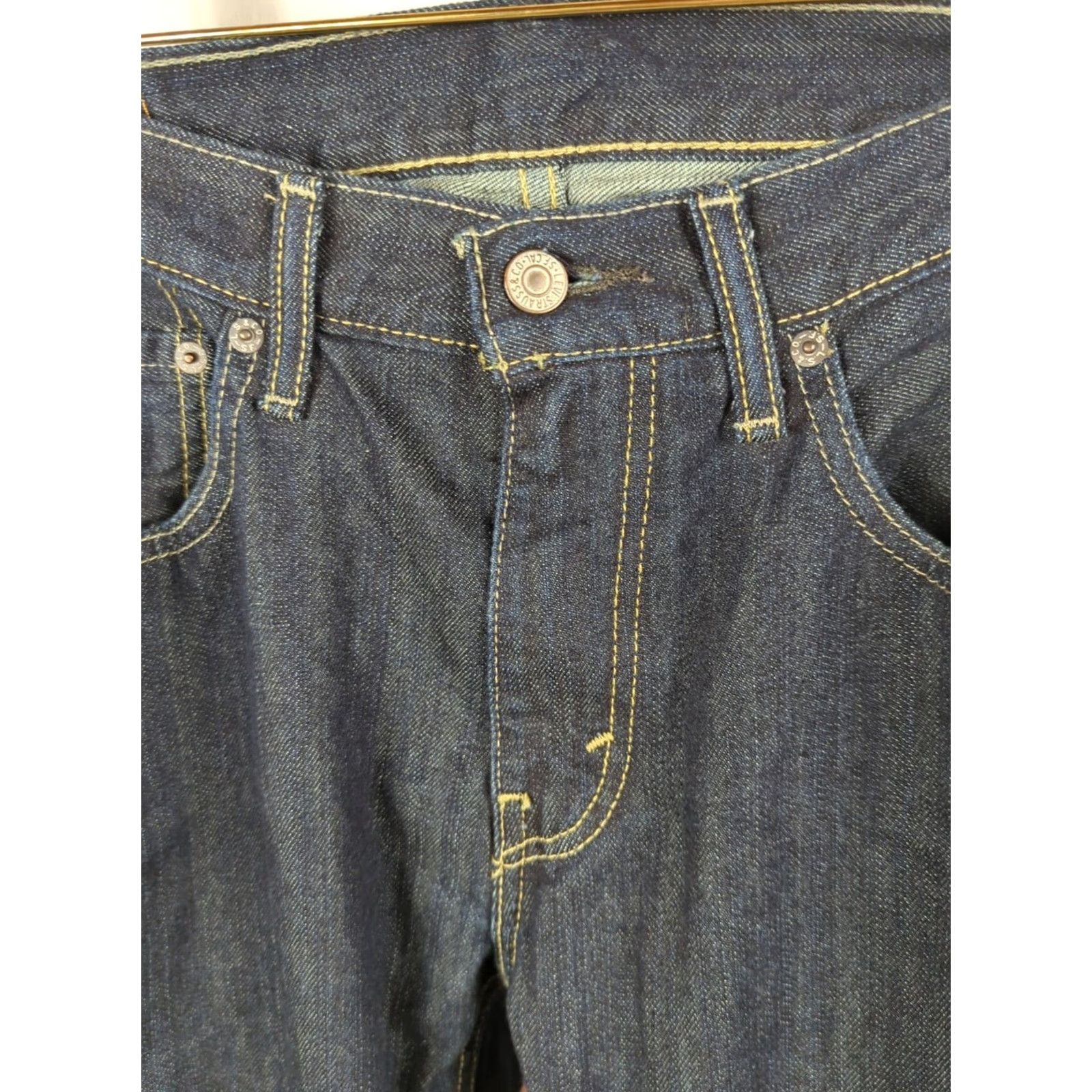 Levi's VINTAGE None Levi's Jeans 559 31x32 Blue Denim Straight 5-Pocket Regular Mens Pants Dark Wash Blue Jeans Size US 31 - 3 Thumbnail